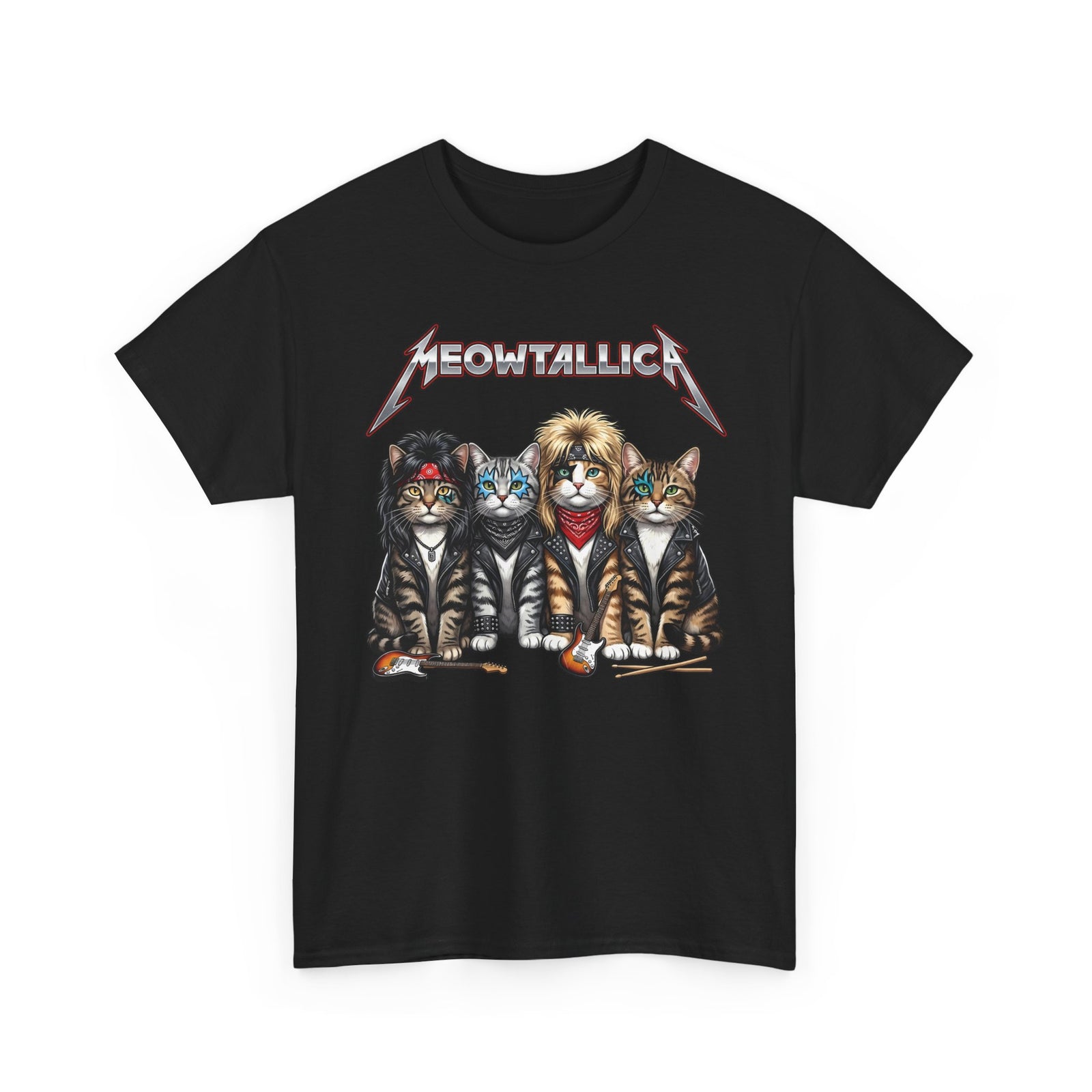 Meowtallica Heavy Metal Cat T-Shirt