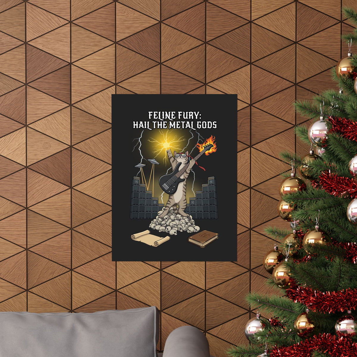 Felines Furry Poster — Cute Cat Graphic Poster for Cat Lovers