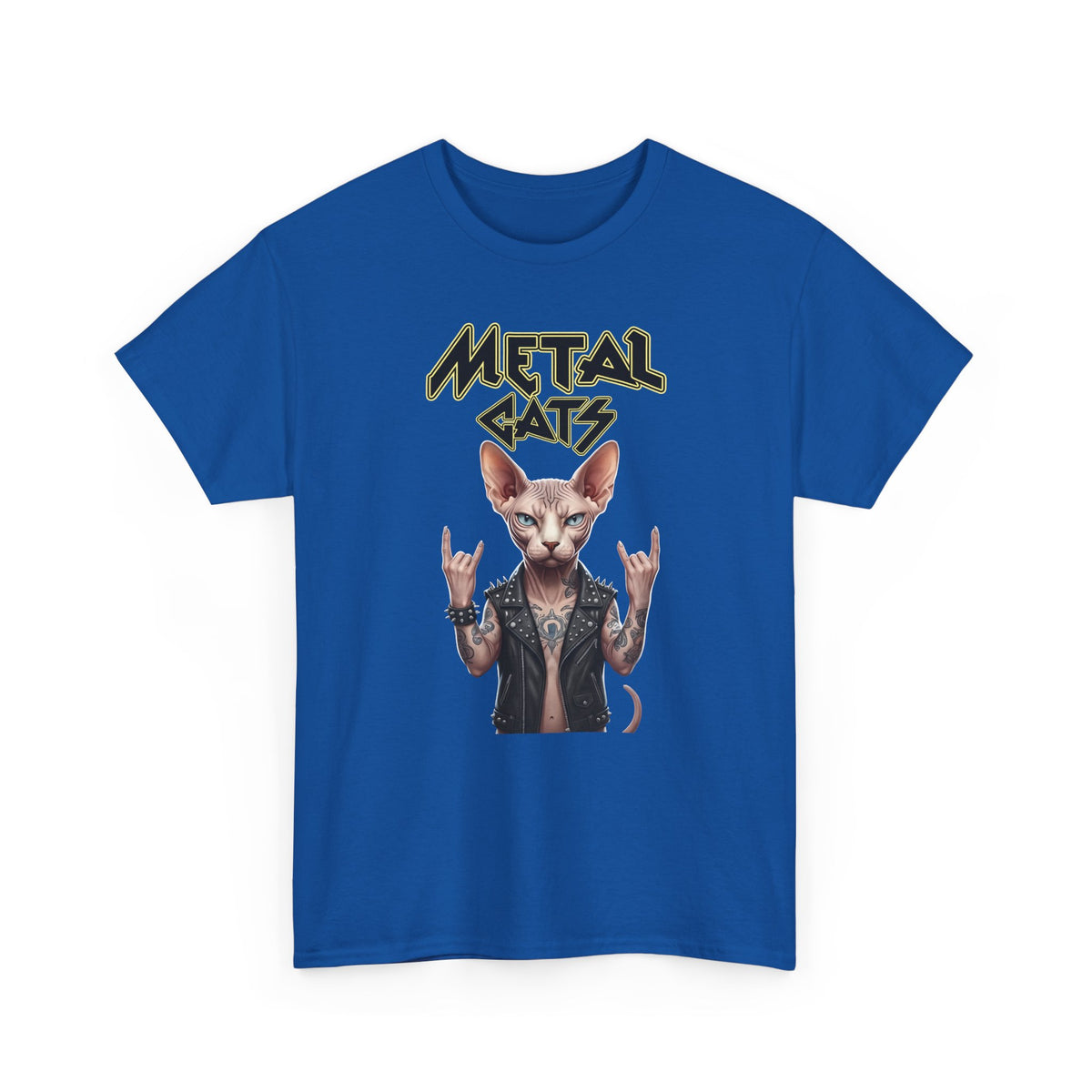 Metal Cats T-Shirt — Heavy Metal Cat Graphic Tee