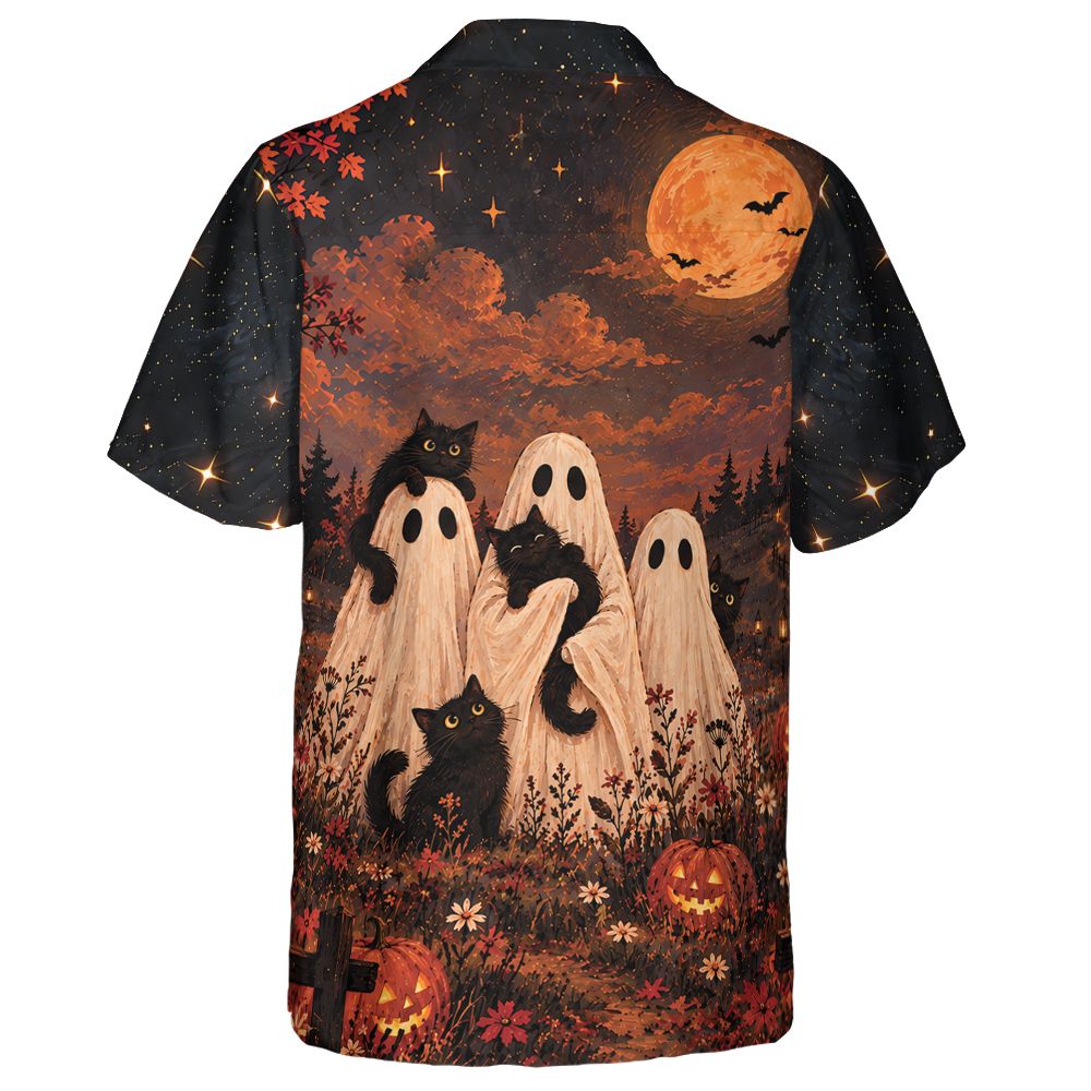 Black Cats and Ghost Halloween Night -  - 2