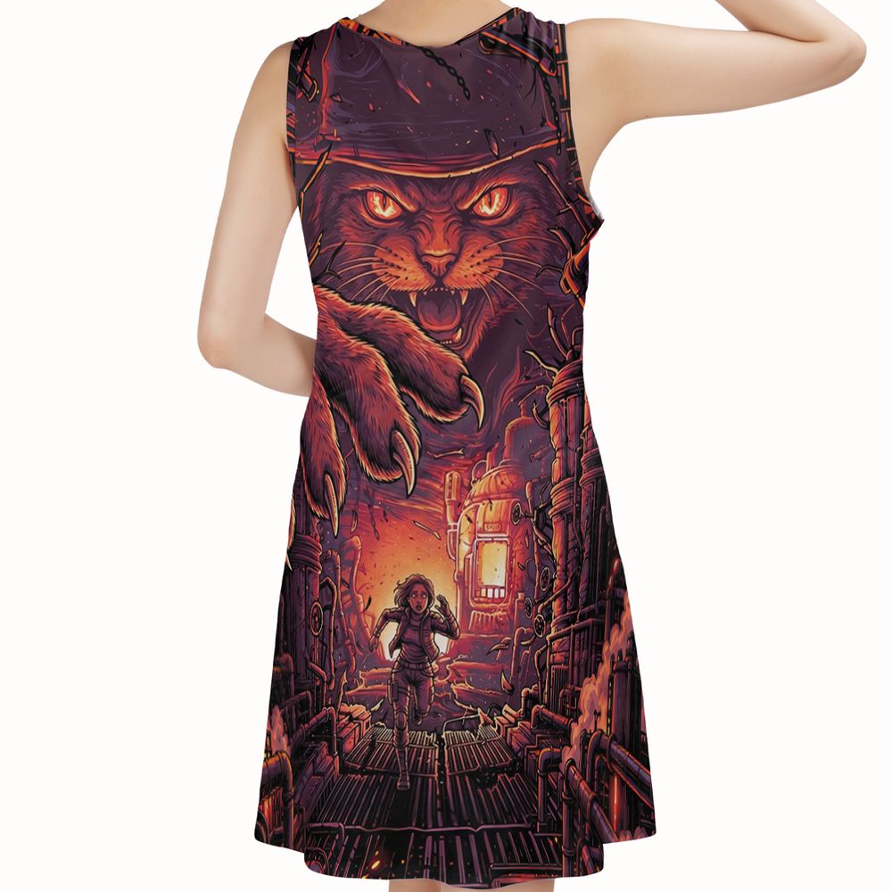 Claws of the Abyss Sleeveless Dress -  - 2
