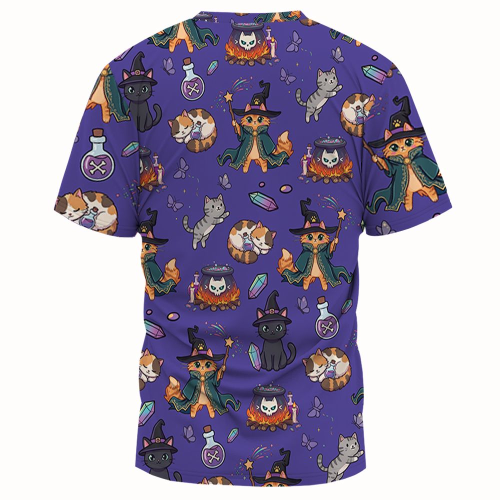 Witchy Wizard Cats Purple -  - 2