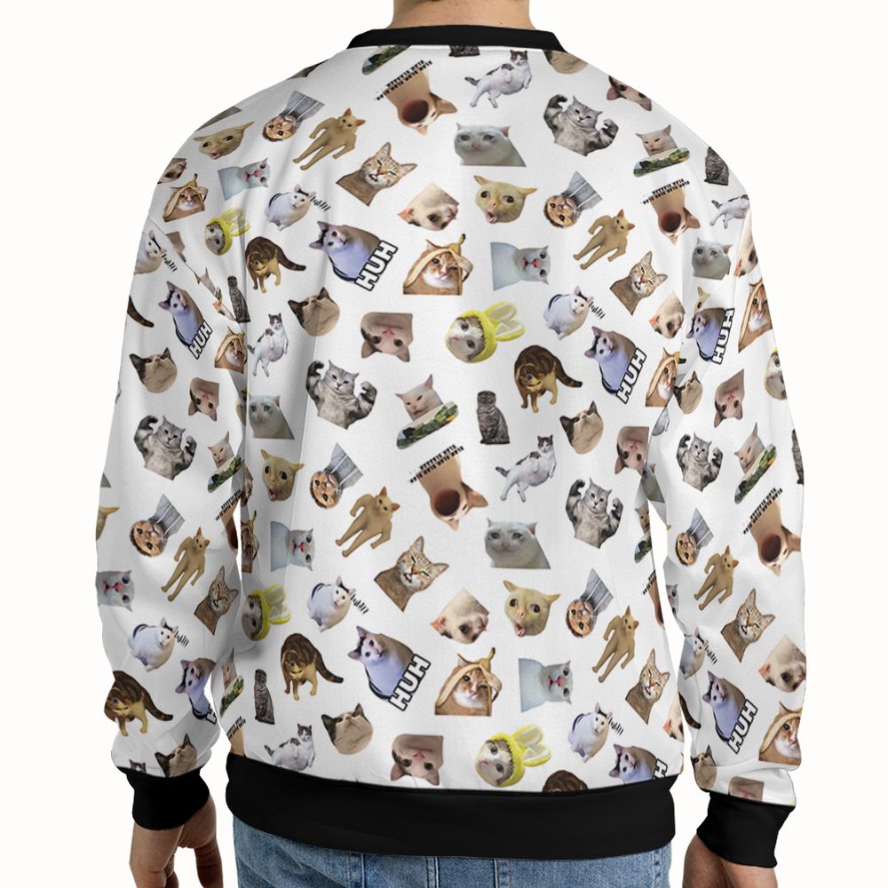 Cat memes Full Print Sweatshirt -  - 2