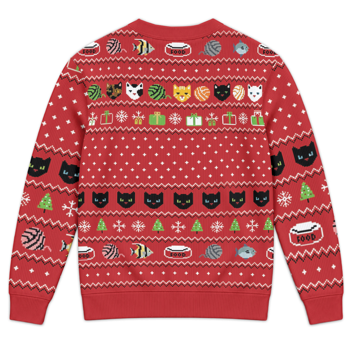 Festive Felines Ugly Christmas Sweatshirt