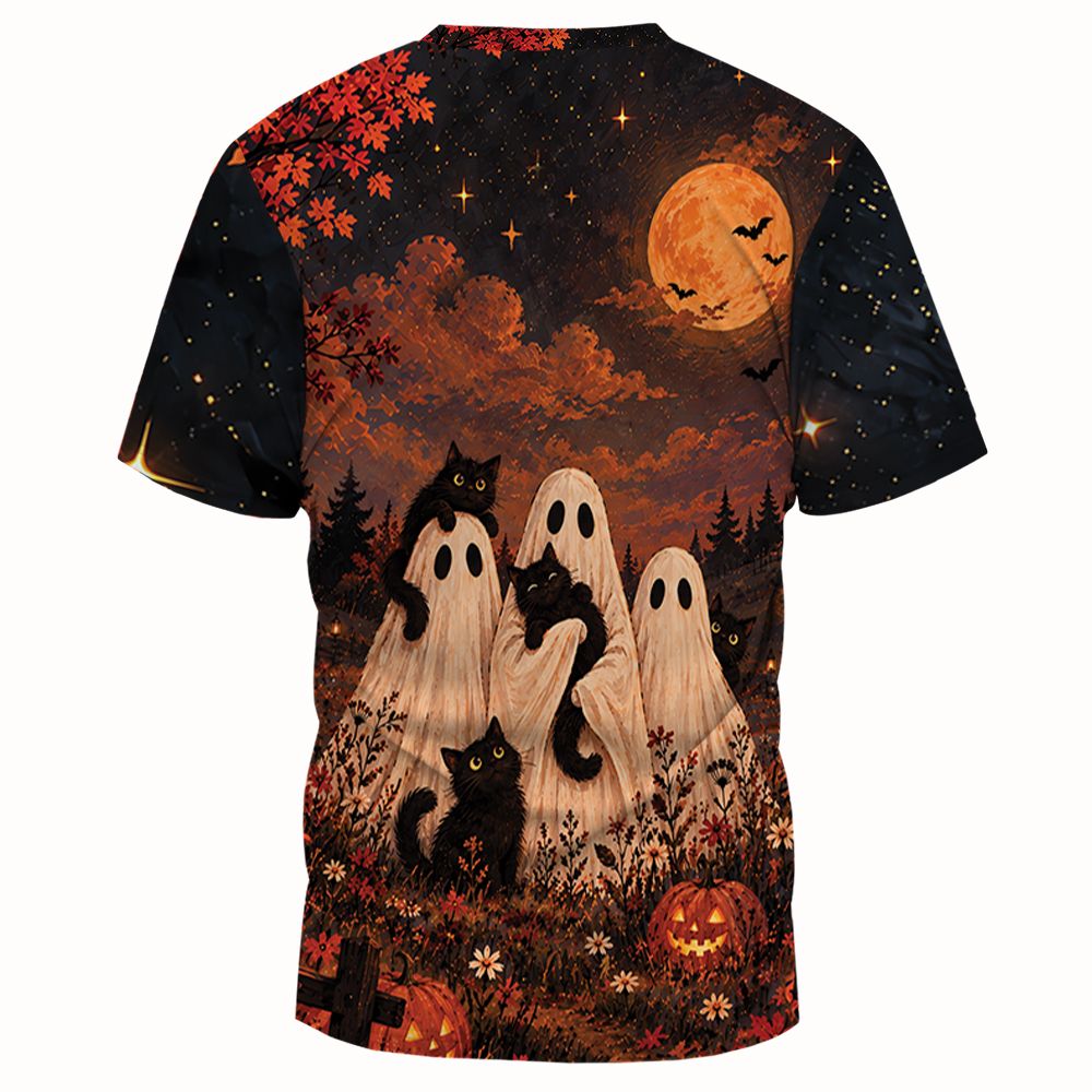 Black Cats and Ghost Halloween Night -  - 2