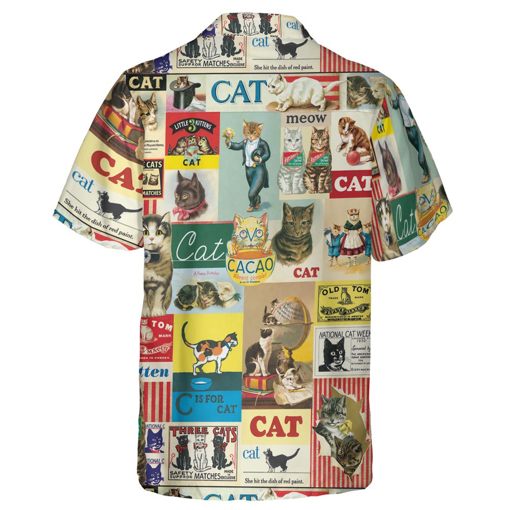 Musical Cats Playing Instruments Band Hawaiian Shirt -  - 2