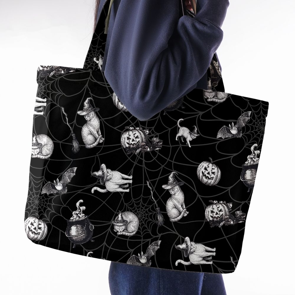 Vintage Witchy Cat Halloween -  - 2