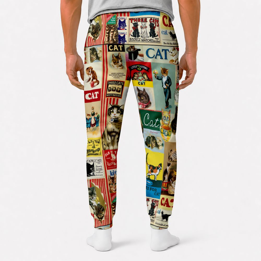Musical Cats Playing Instruments Band Sweatpants -  - 2