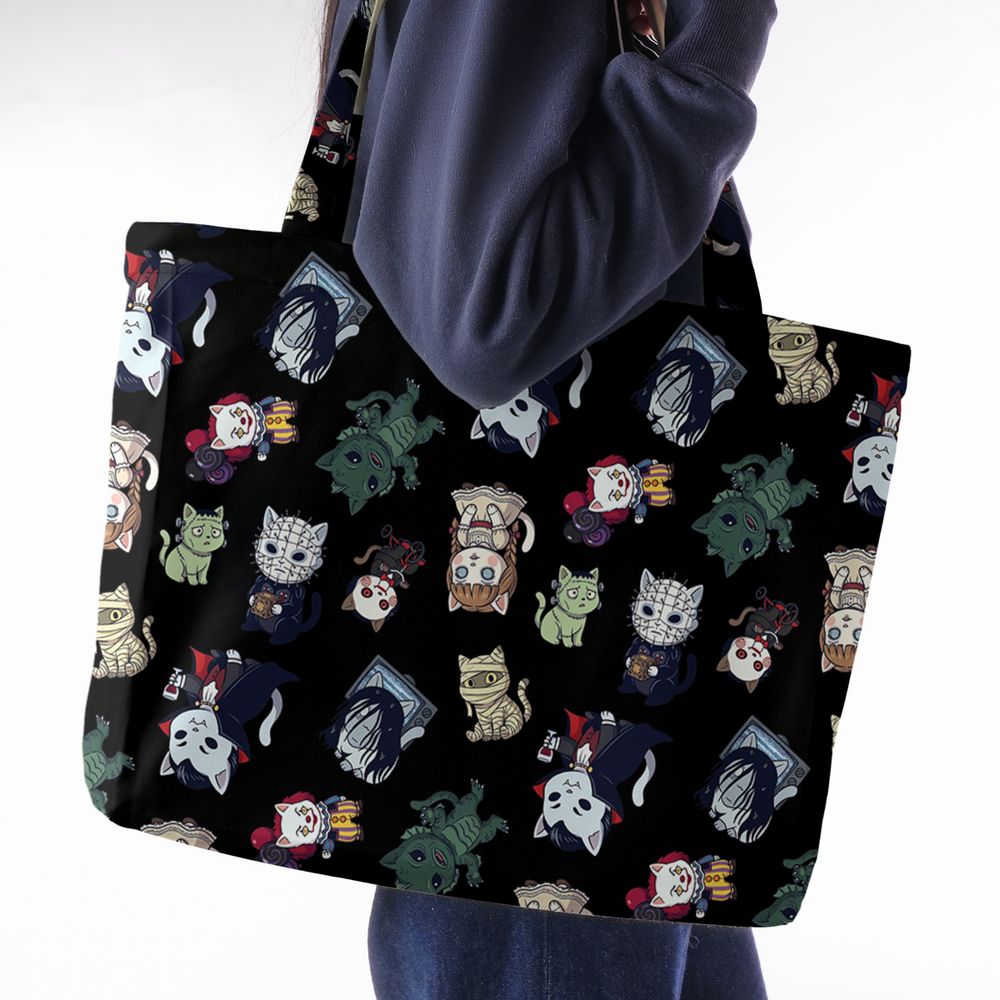 Horror cats Large Tote Bag -  - 2