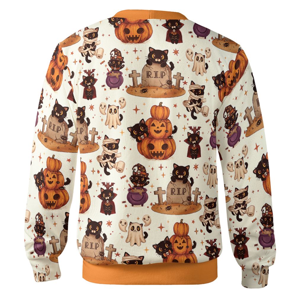 Kawaii Halloween Spooky Cats Hawaiian -  - 2