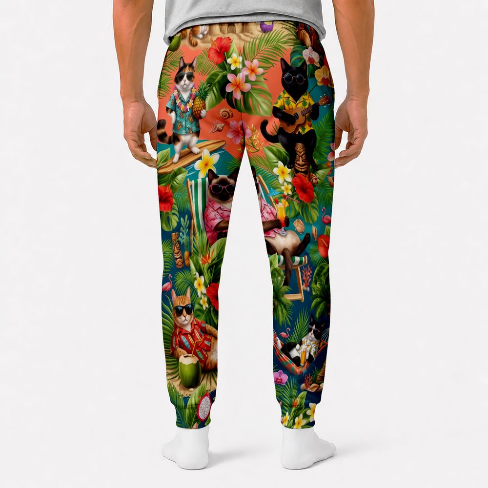 Summer Cat Sweatpants -  - 2
