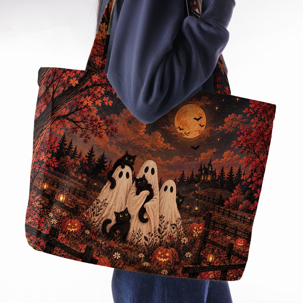 Black Cats and Ghost Halloween Night -  - 2