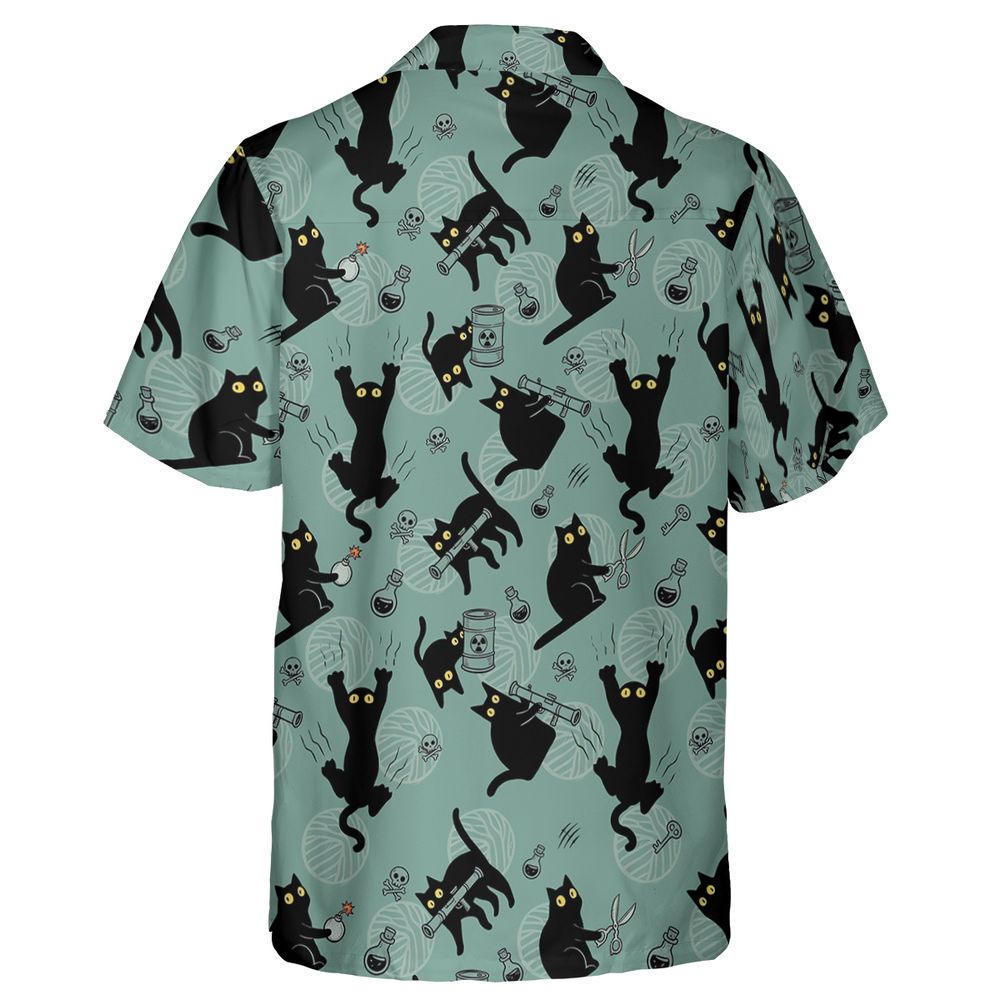 Chaotic evil cat Hawaiian Shirt -  - 2