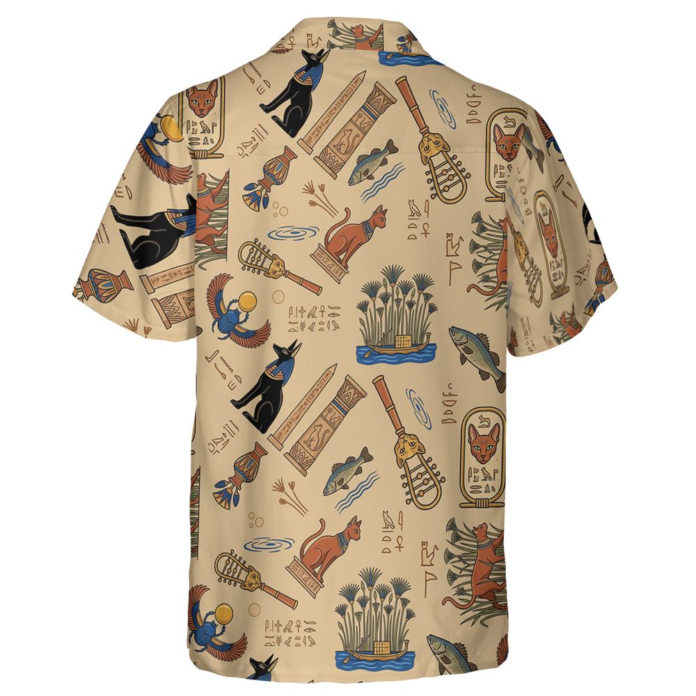 Ancient Egypt cat Hawaiian Shirt -  - 2