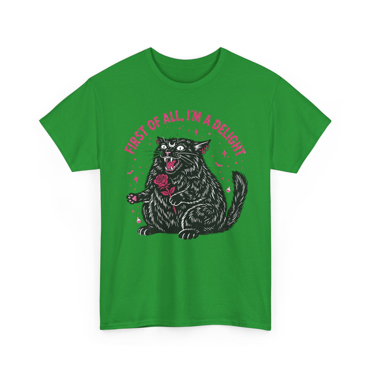 Black Cat "First of All I'm a Delight" T-Shirt