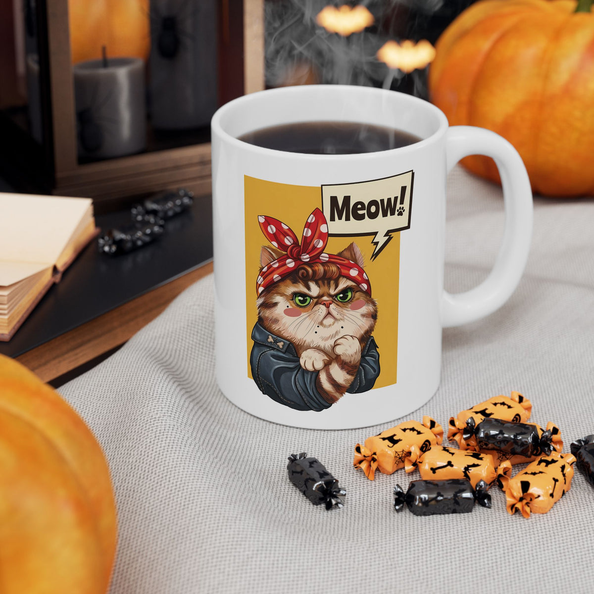 The Feminist Cat Ceramic Mug