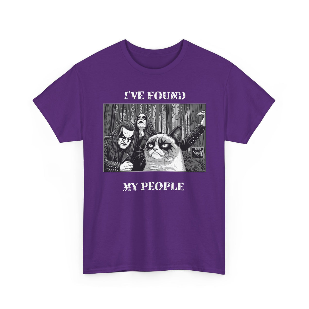 I've Found My People T-Shirt Cat Goth Humor Tee