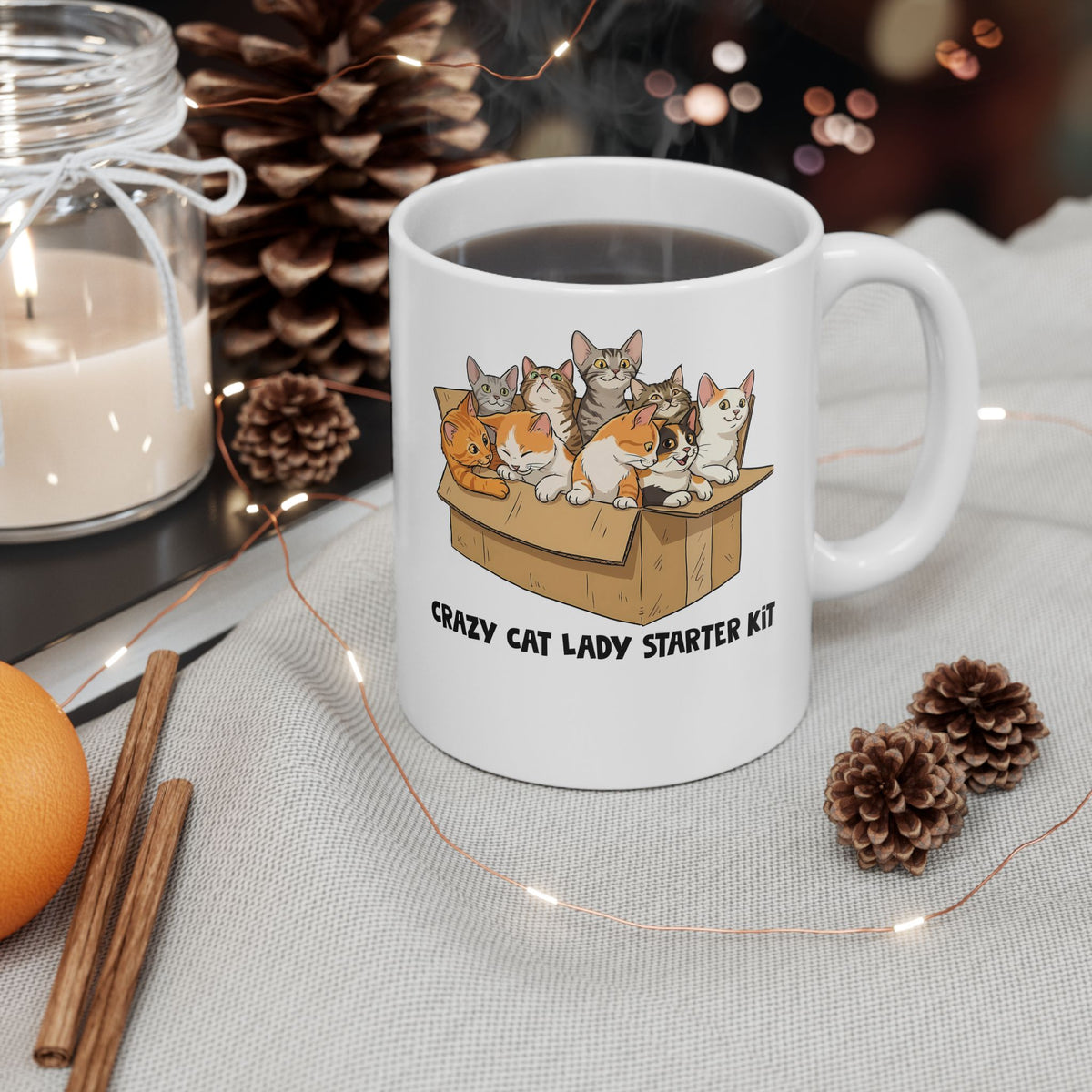 Crazy Cat Lady Starter Kit Ceramic Mug
