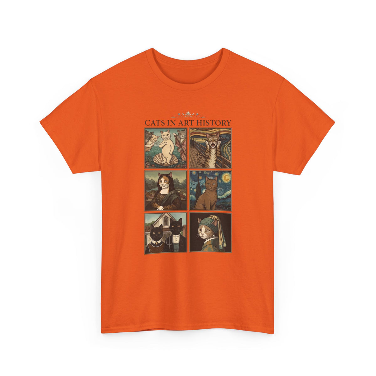 Cats in Art History T-Shirt — Vintage Art Cat Tee for Cat Lovers & Art Fans