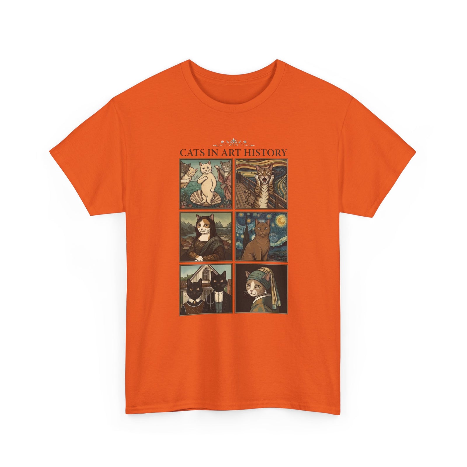 Cats in Art History T-Shirt — Vintage Art Cat Tee for Cat Lovers & Art Fans