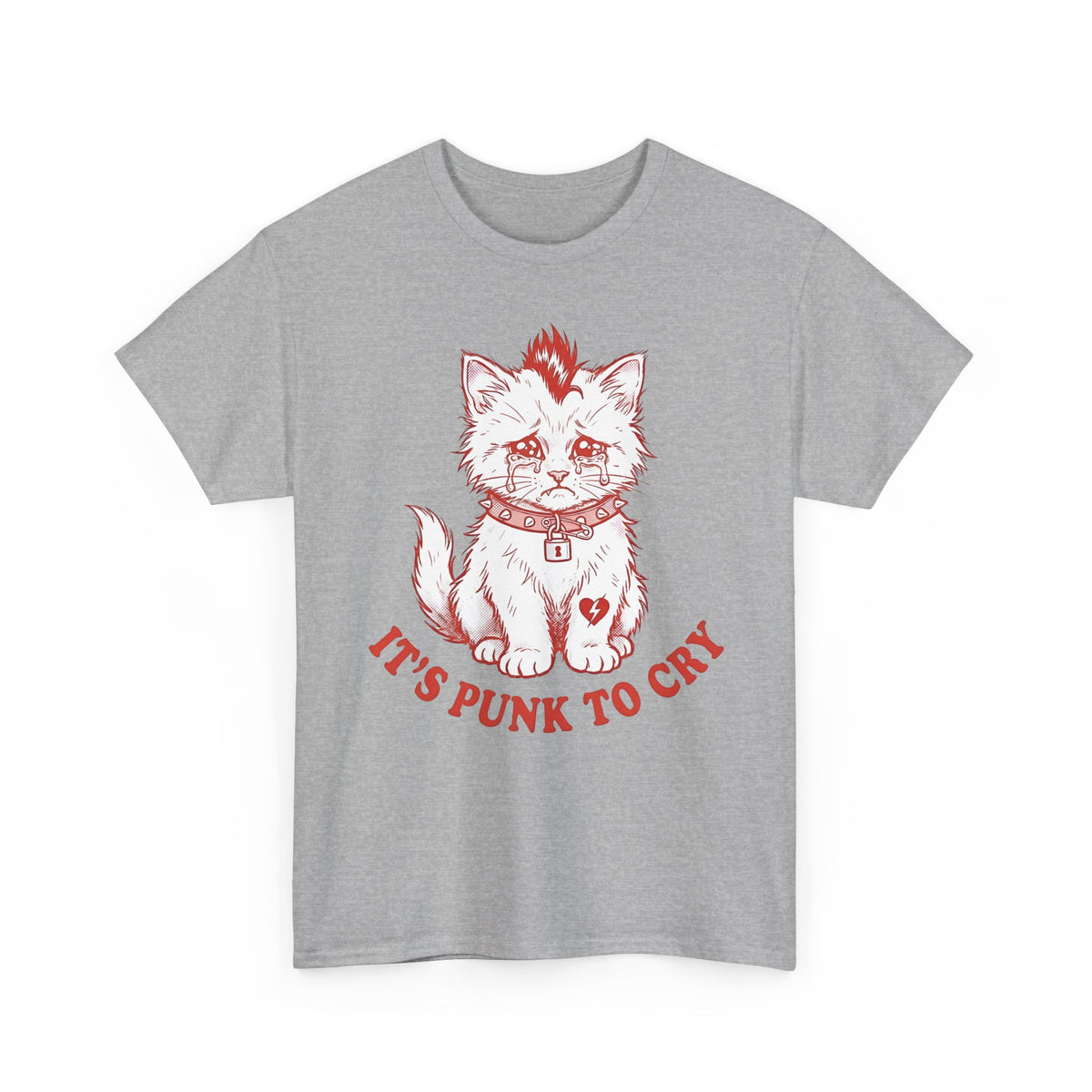 It's Punk To Cry Tee — Edgy Emotional Graphic T-Shirt