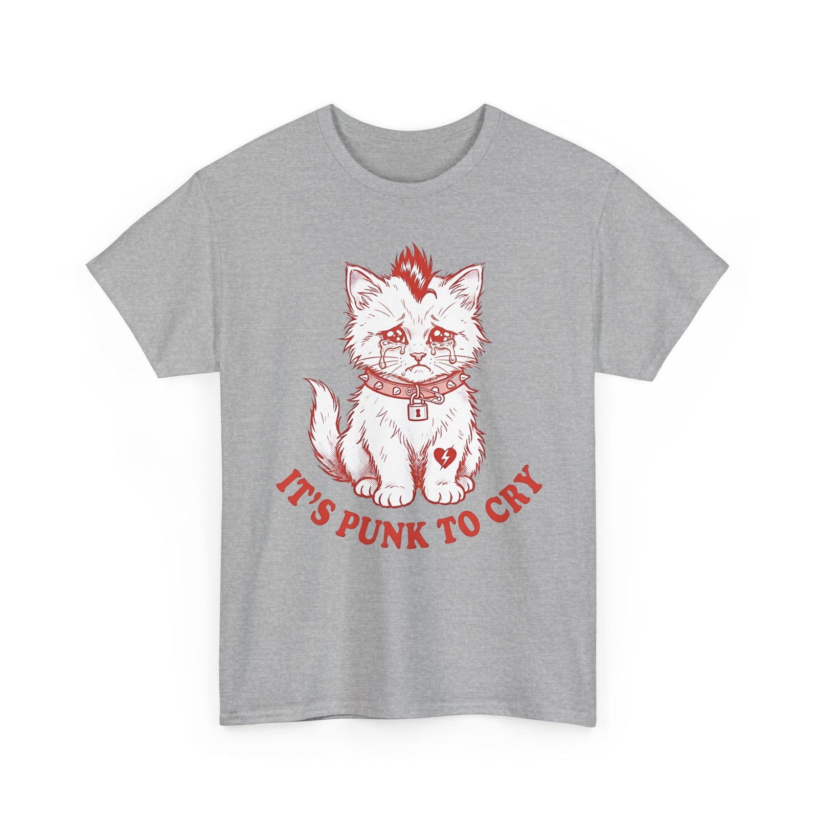 It's Punk To Cry Tee — Edgy Emotional Graphic T-Shirt