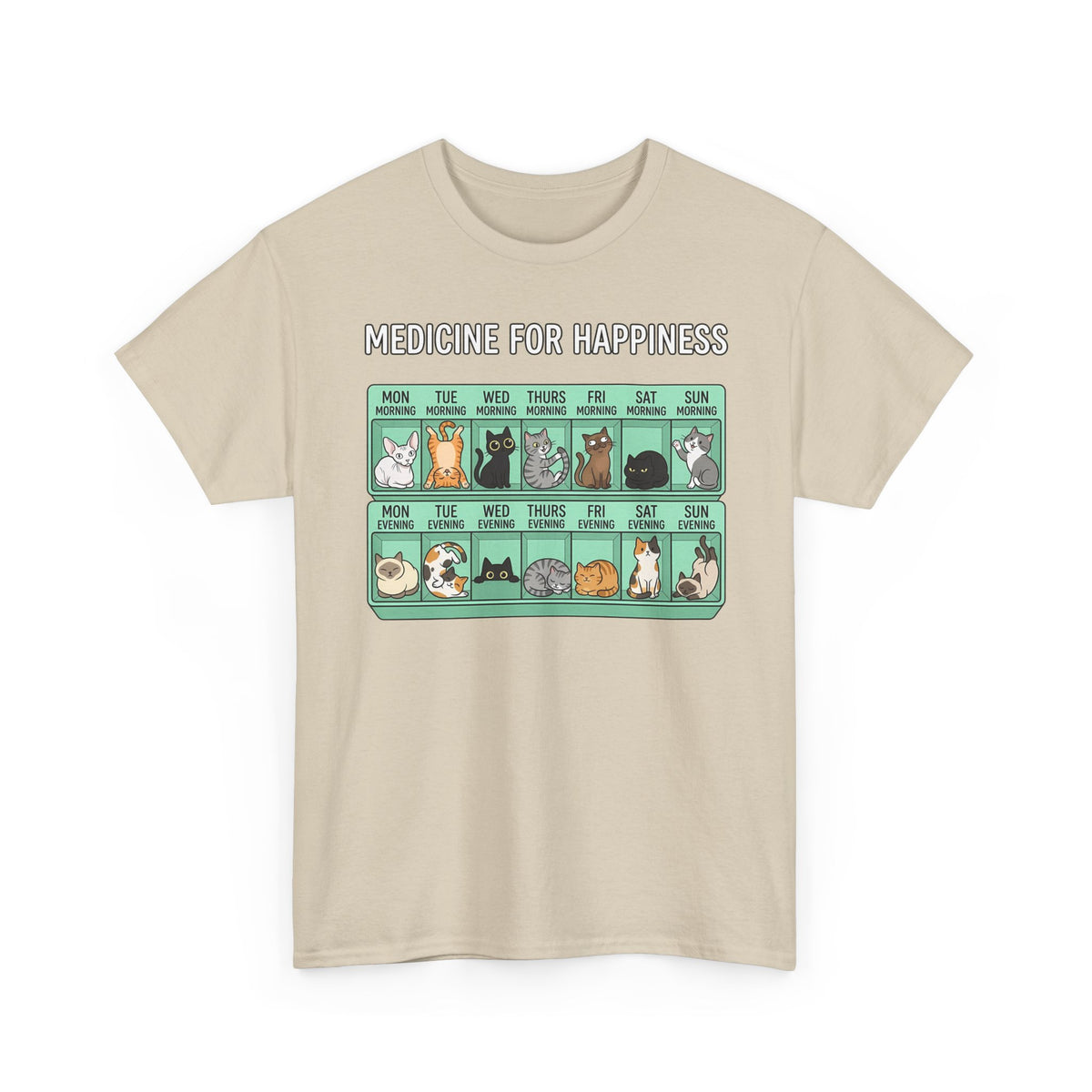 Medicine For Happiness Cat T-Shirt