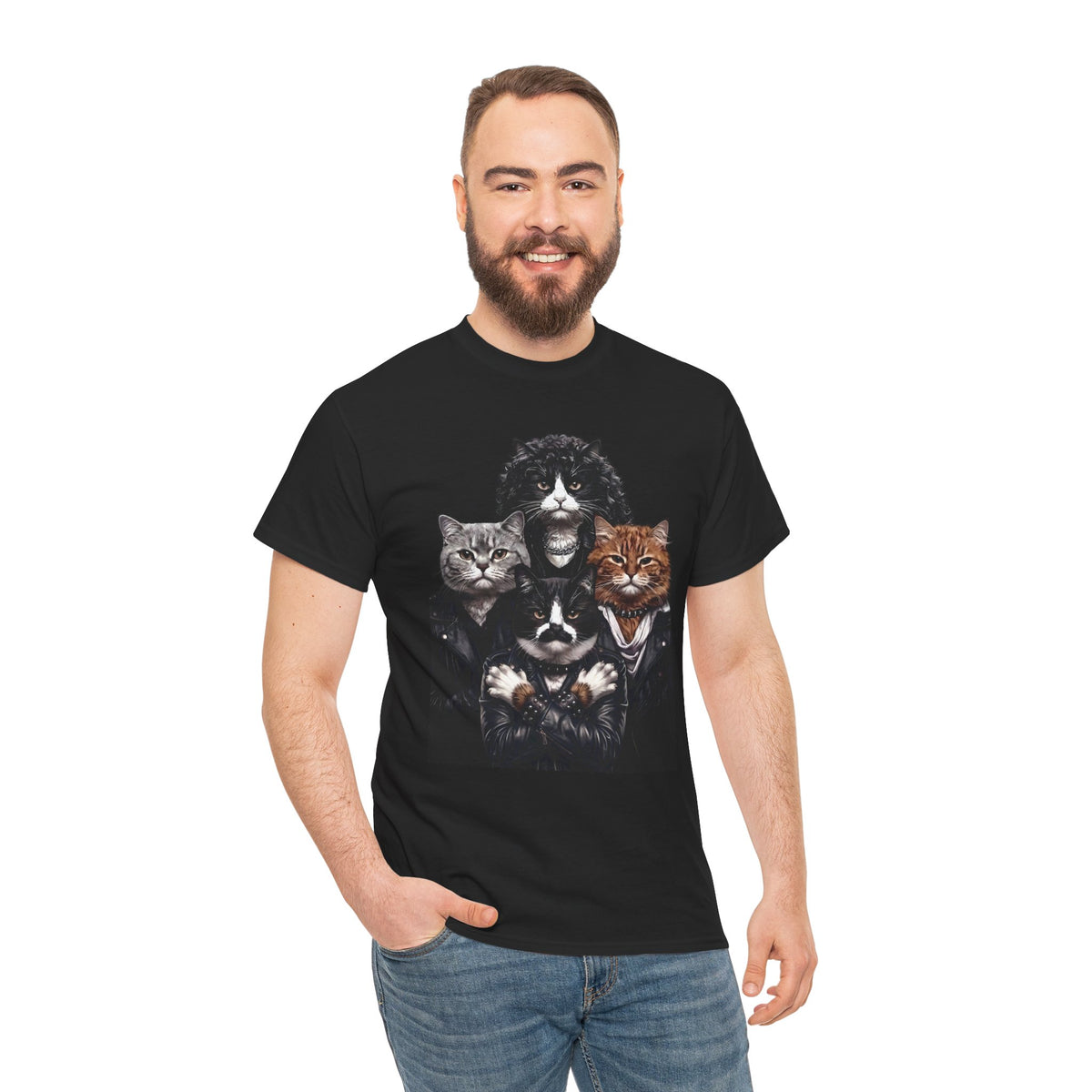Bohemian Catsody T-Shirt — Retro 80s Hard Rock Feline Band Parody