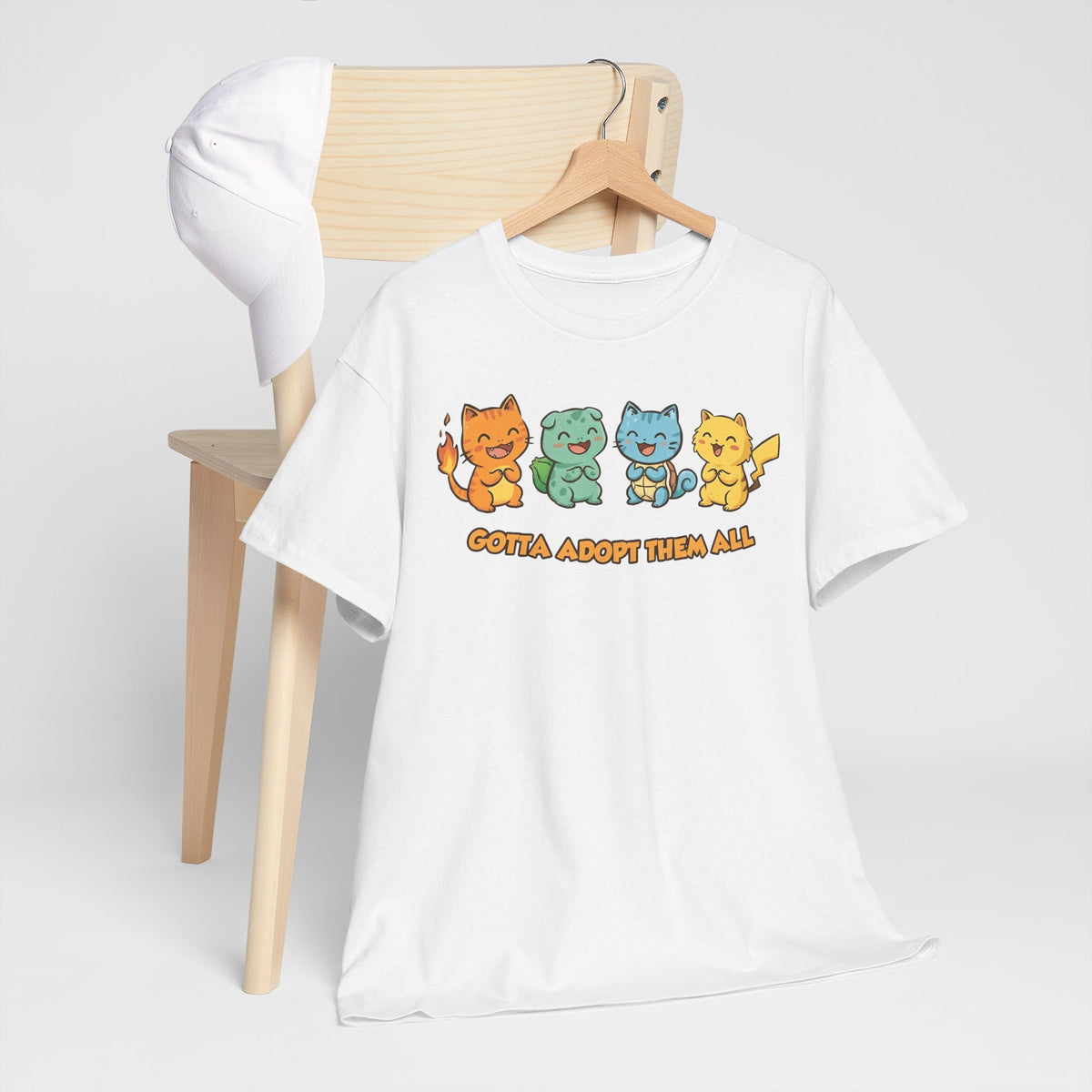 Gotta Adopt Them All Cat T-Shirt