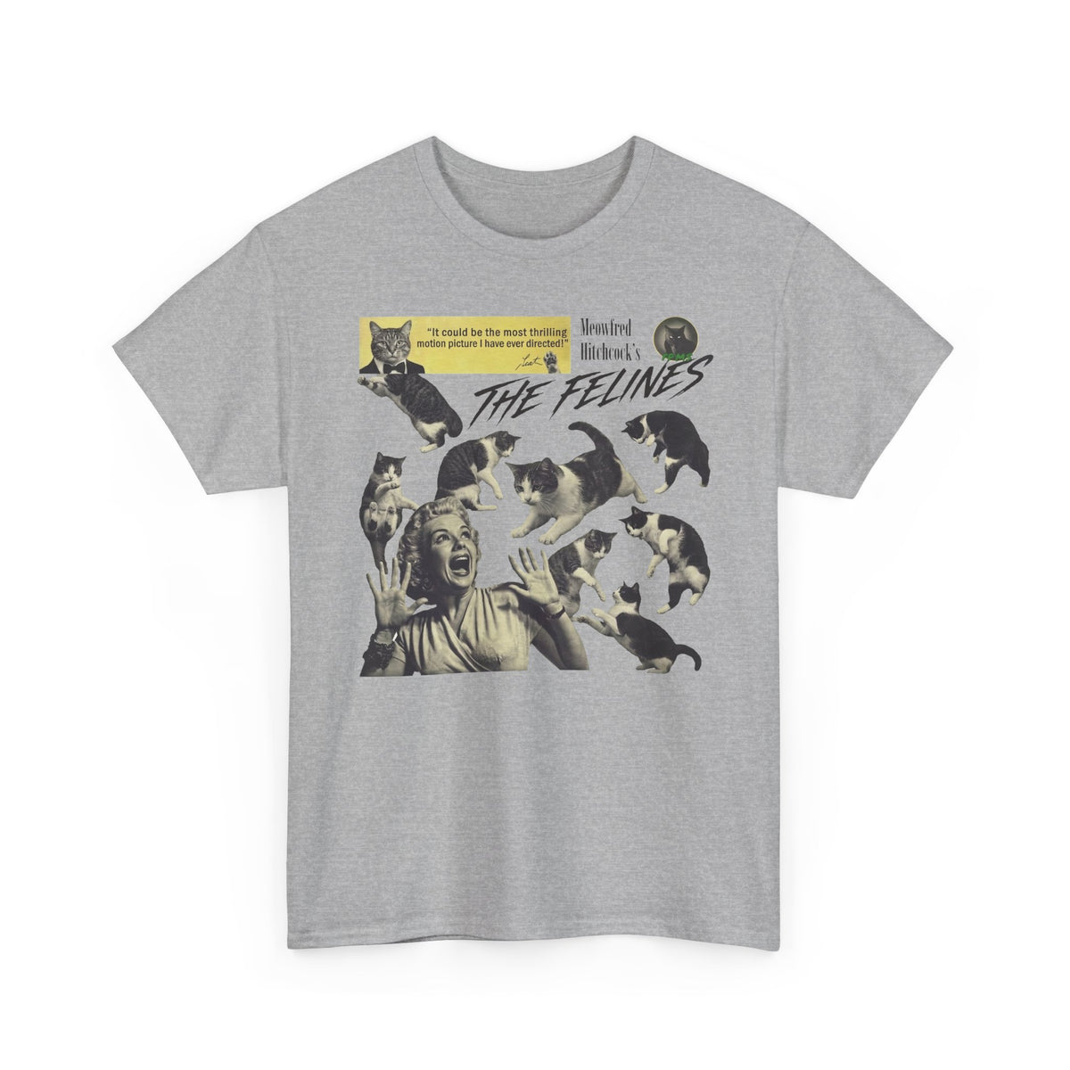 Retro Felines T-Shirt — Vintage Cat Graphic Tee