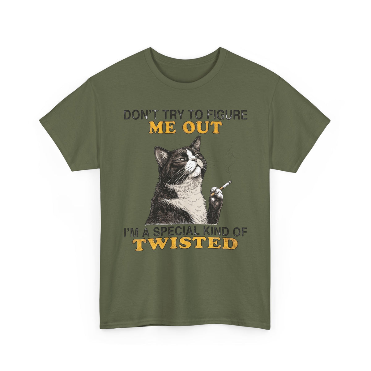 Grumpy Cat Tee "I’m a Special Kind of Twisted" Funny Sarcastic Cat Shirt for Cat Lovers