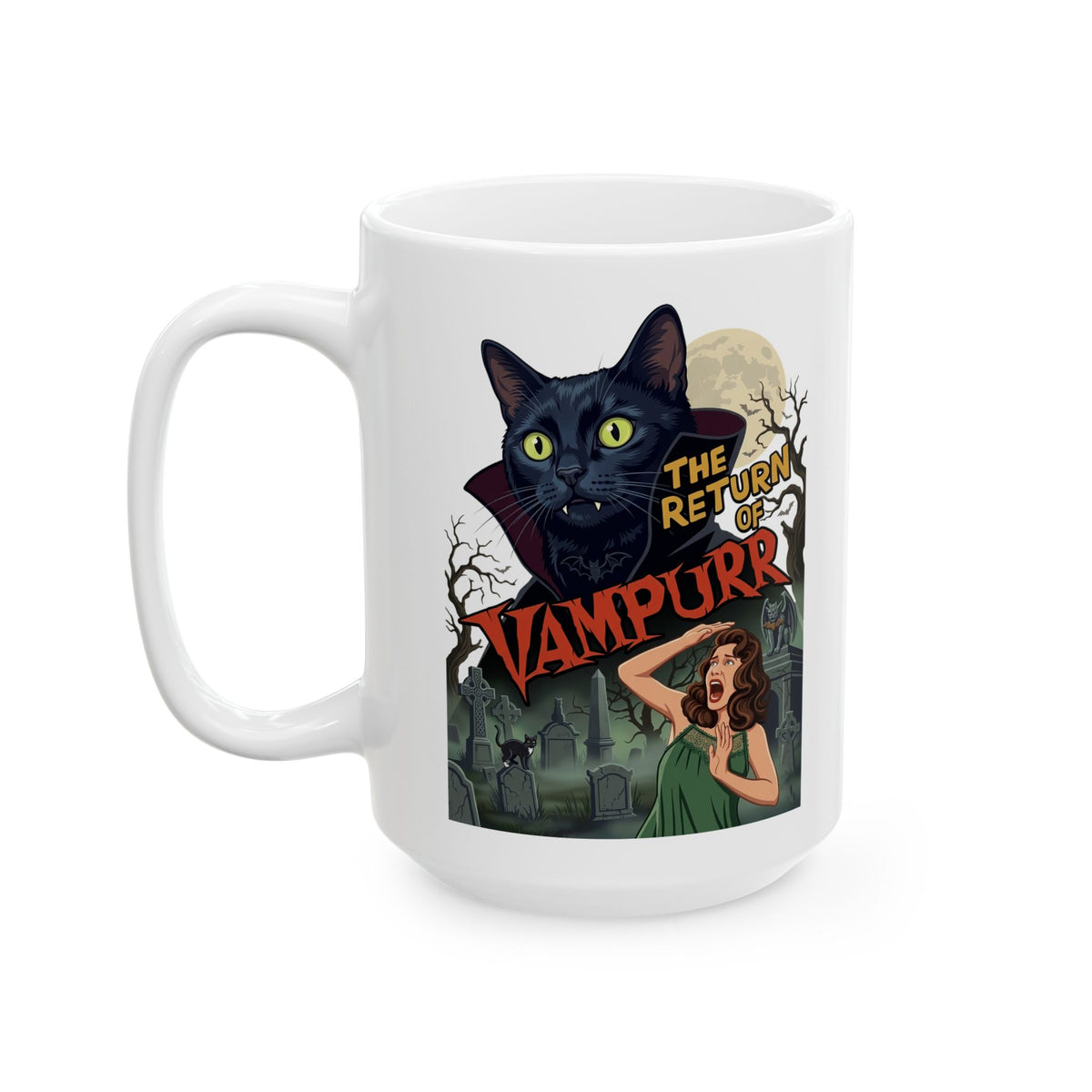Vampurrr Cats 'The Return of Vampurrr' Ceramic Mug
