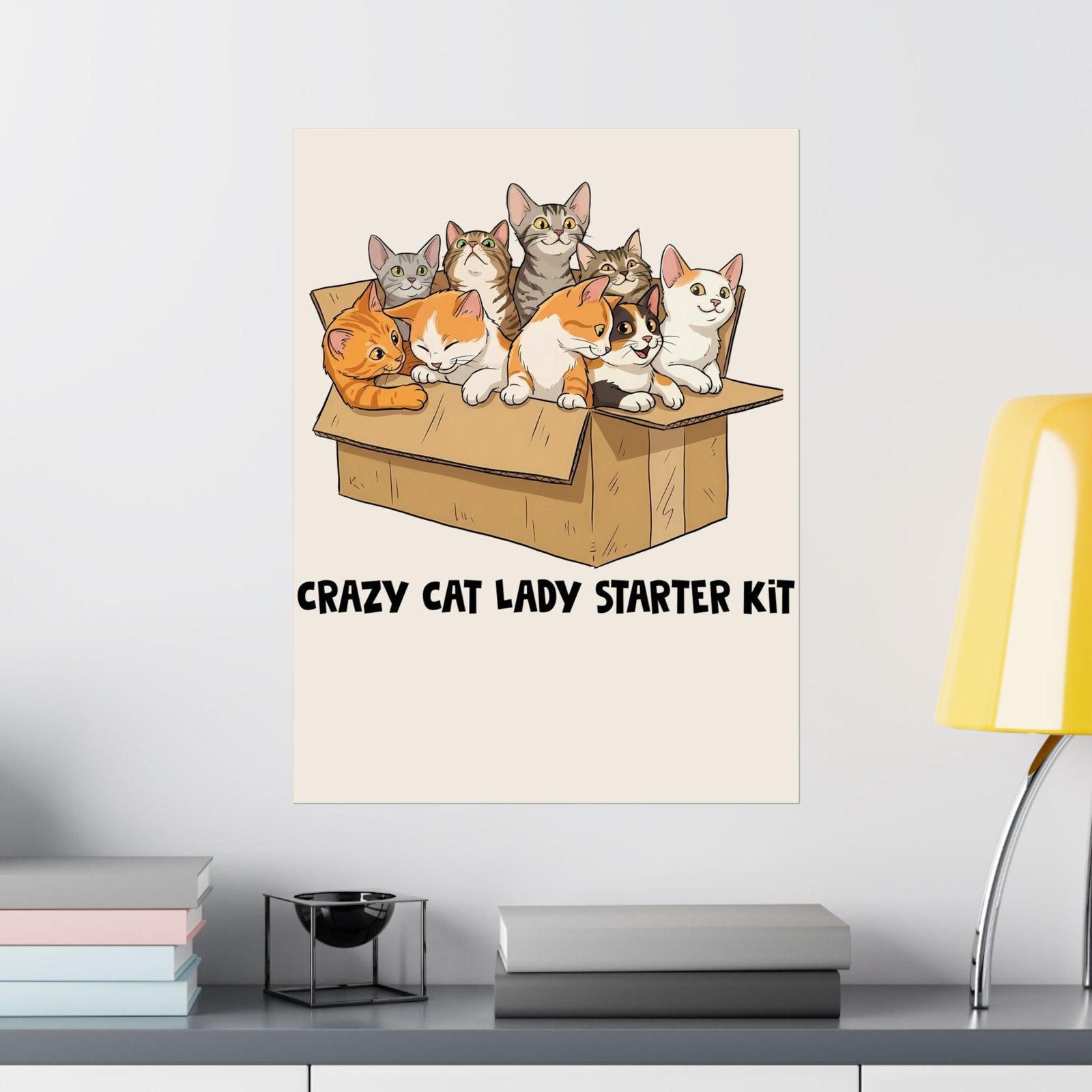 Crazy Cat Lady Starter Kit Poster