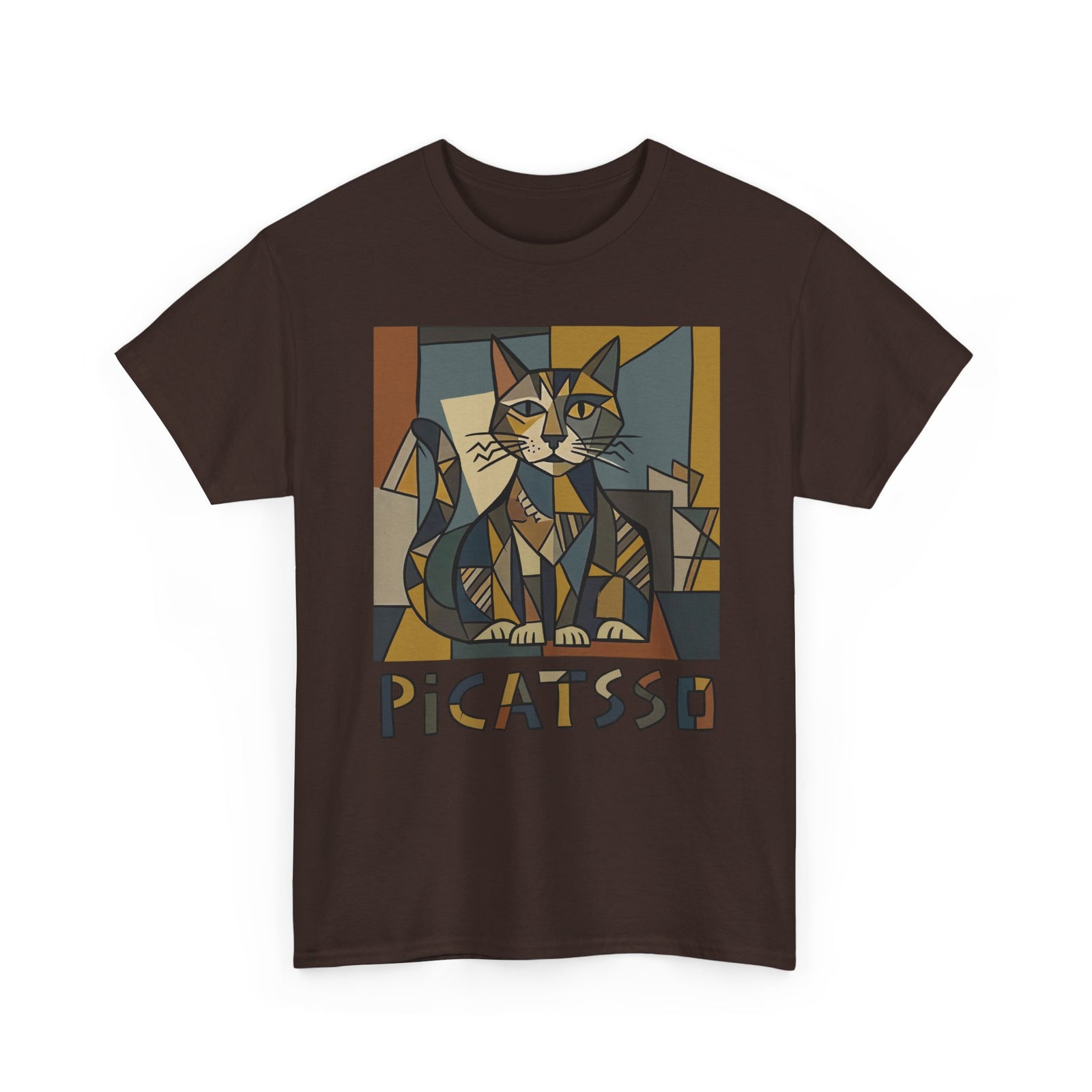 Picatsso Cat Art T-Shirt — Playful Cat Picasso Design