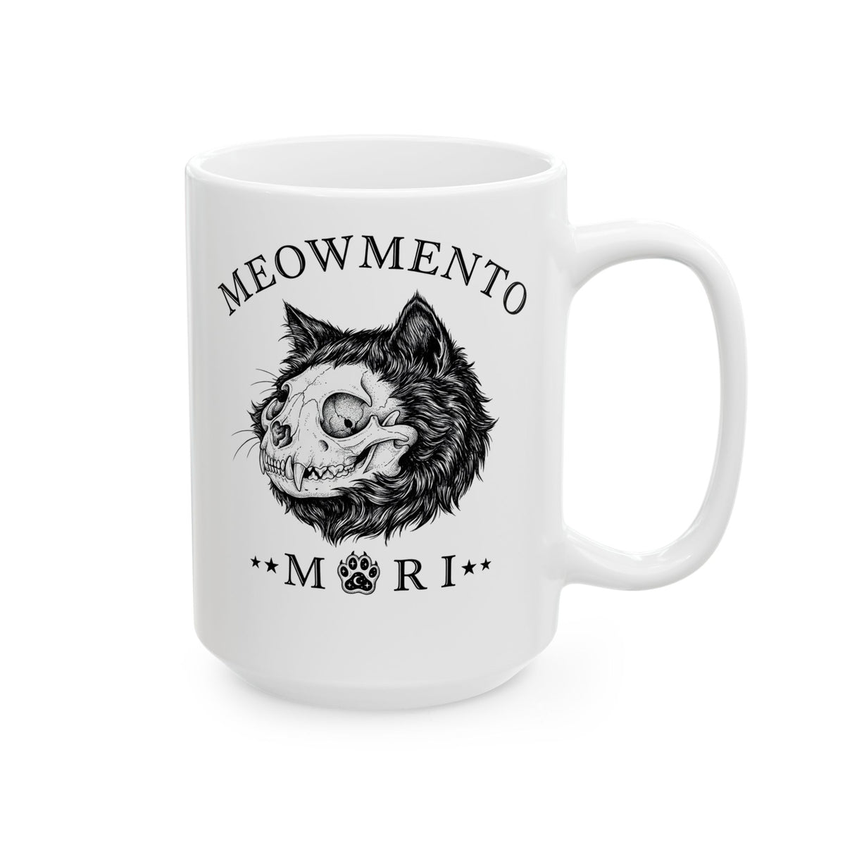 Meowmento Cat Ceramic Mug — Humorous Cat Memorial Mug