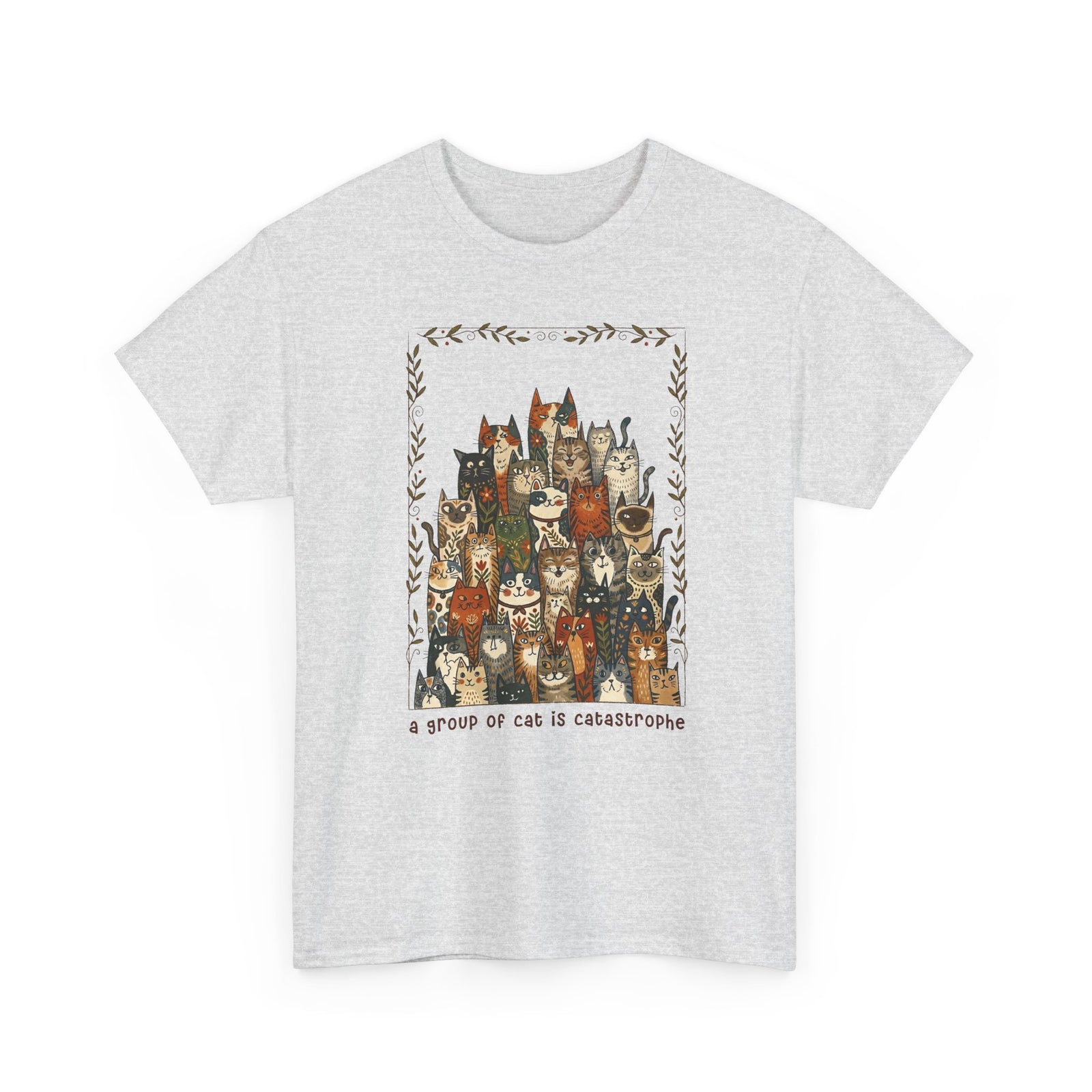 'A Group of Cats Is Catastrophe' T-Shirt — Funny Cat Lover Tee