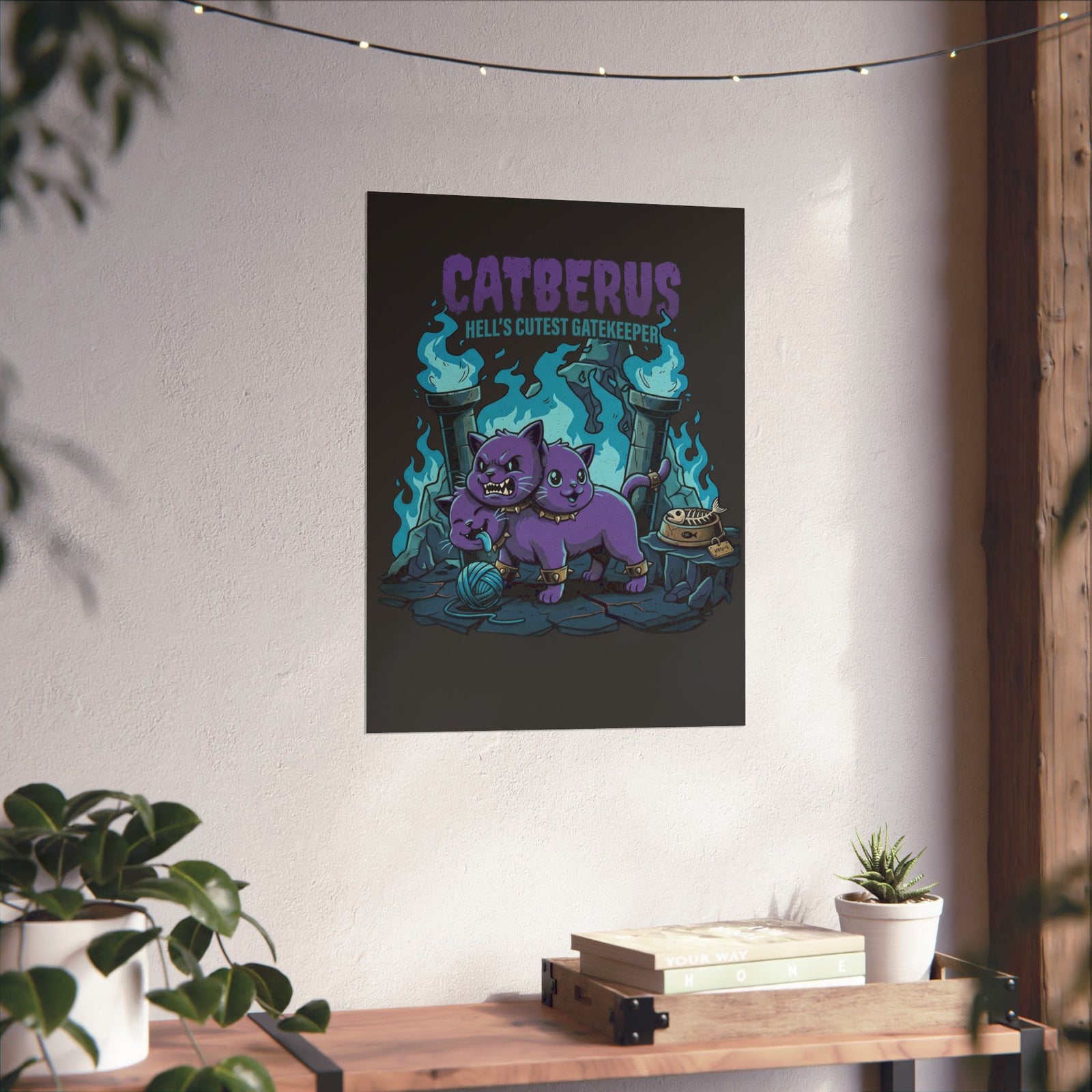 Catberus Spooky Cat Poster