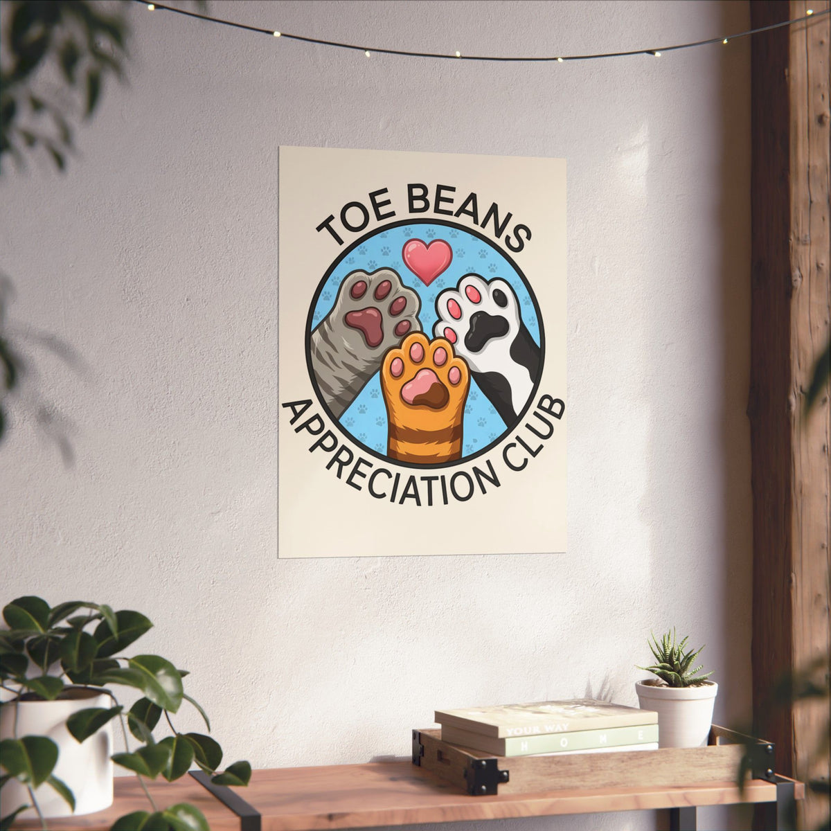 Toe Beans Appreciation Club Cat Lovers Poster
