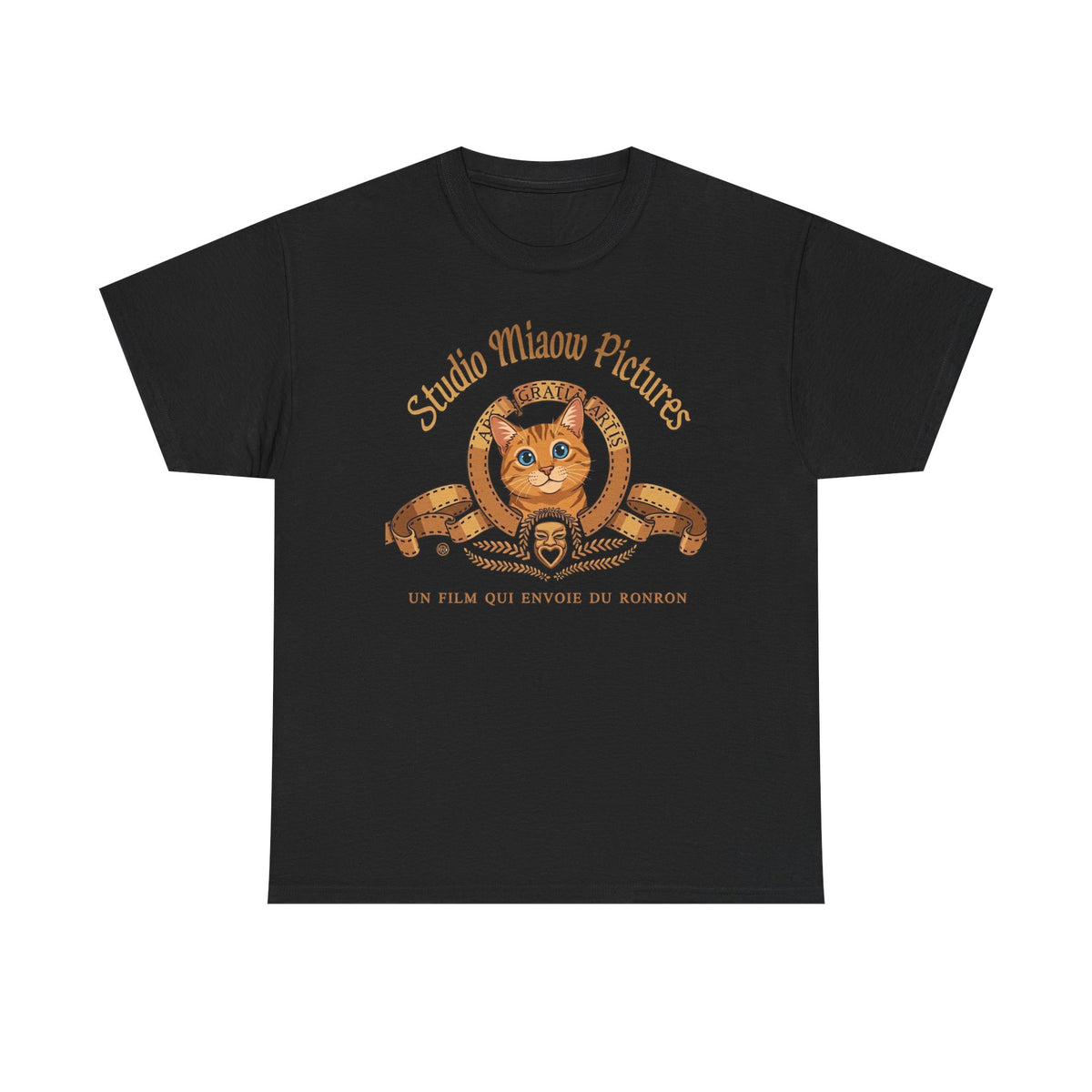 Retro Movie Lion Parody Cat T-Shirt — Studio Miaow Pictures