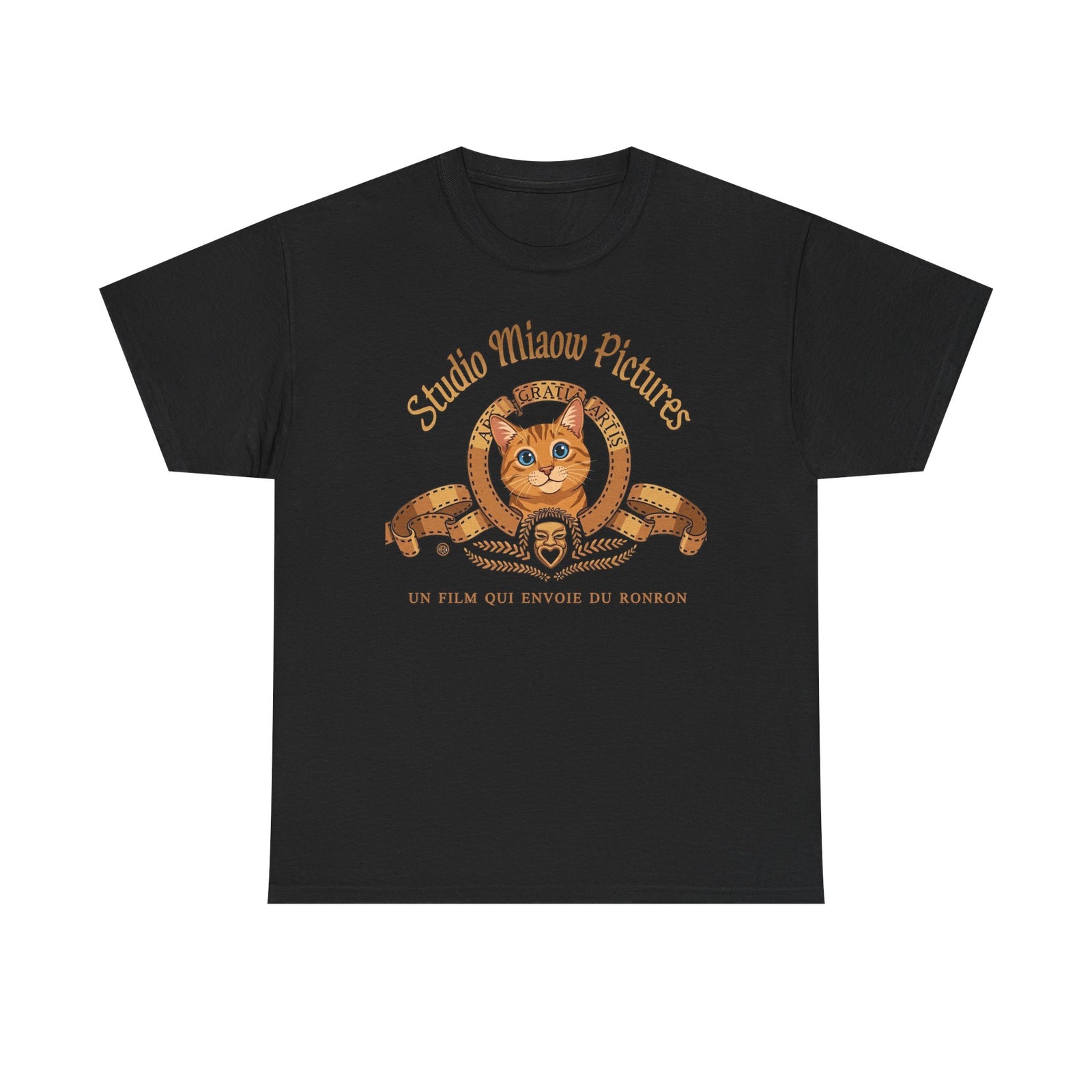 Retro Movie Lion Parody Cat T-Shirt — Studio Miaow Pictures