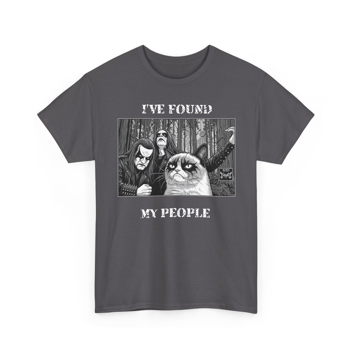 I've Found My People T-Shirt Cat Goth Humor Tee