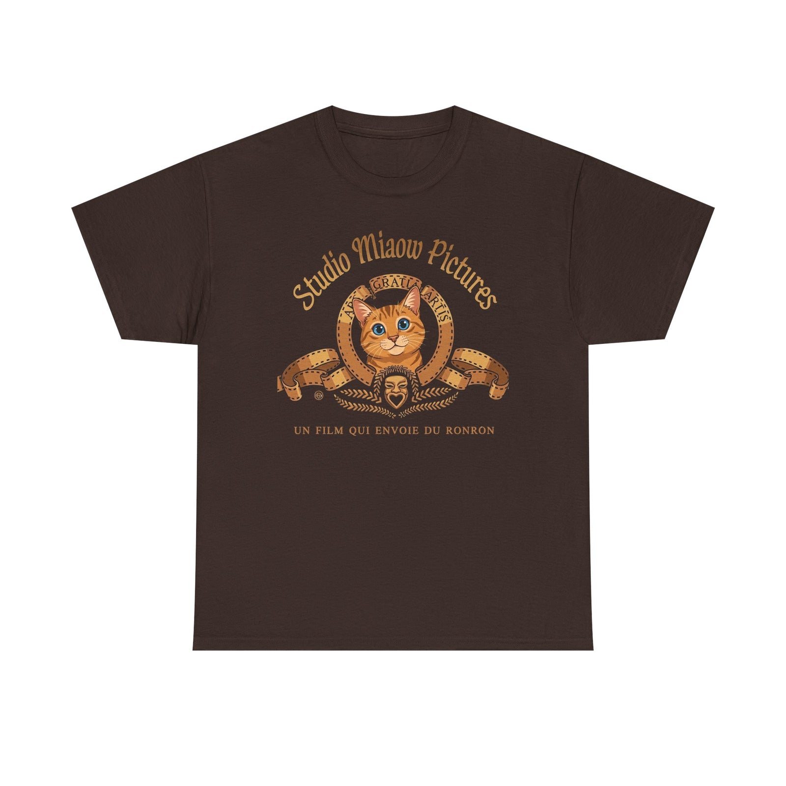 Retro Movie Lion Parody Cat T-Shirt — Studio Miaow Pictures