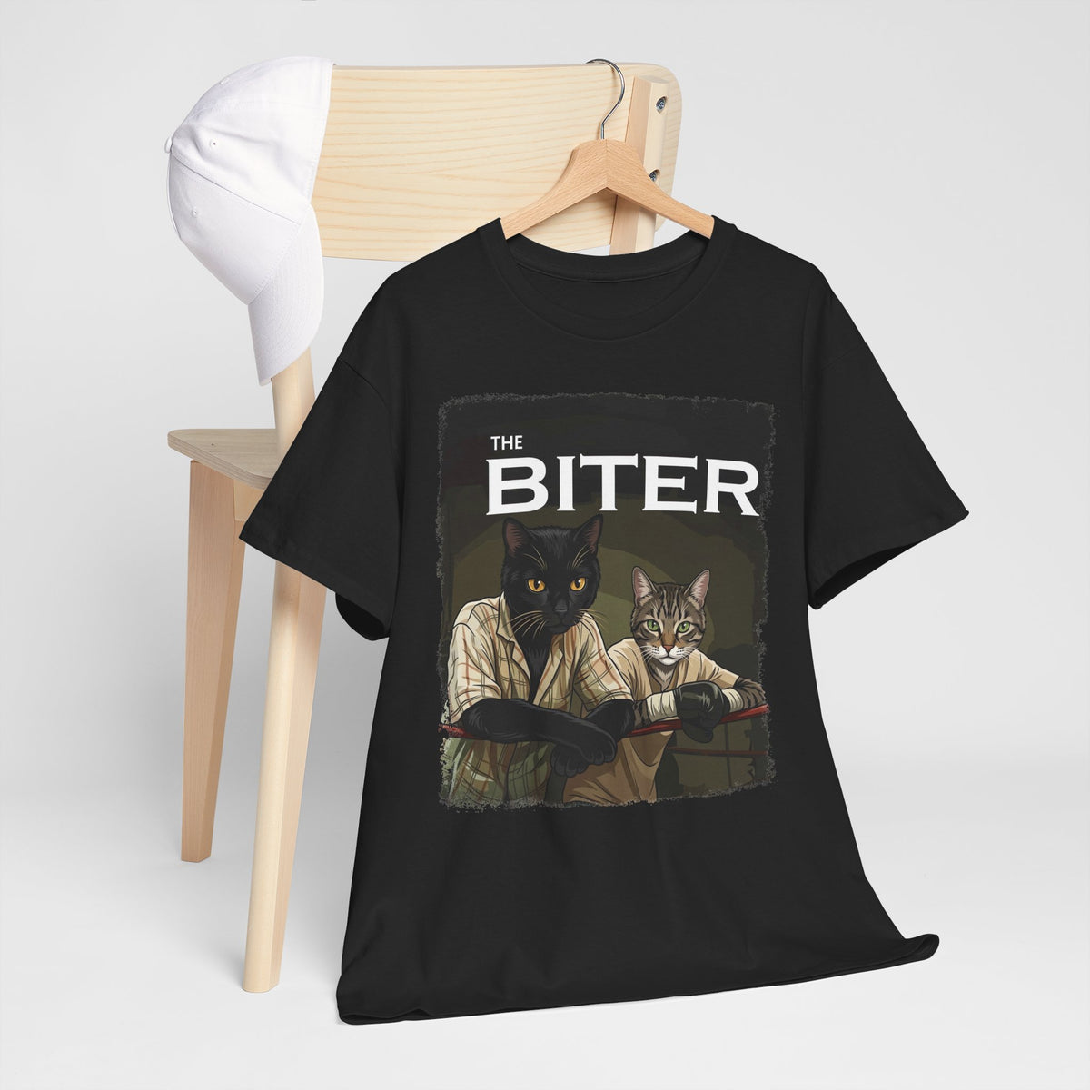 The Biter Cat T-Shirt — Retro Boxing Cats Graphic Tee