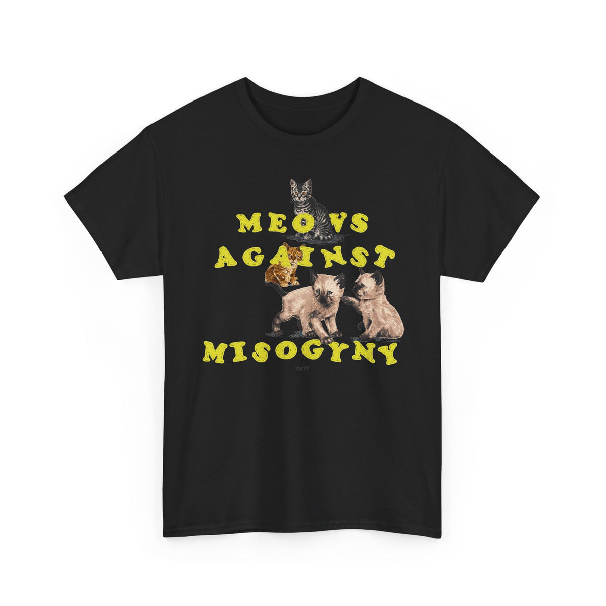 Meows Against Misogyny T-Shirt — Feminist Cat Graphic Tee