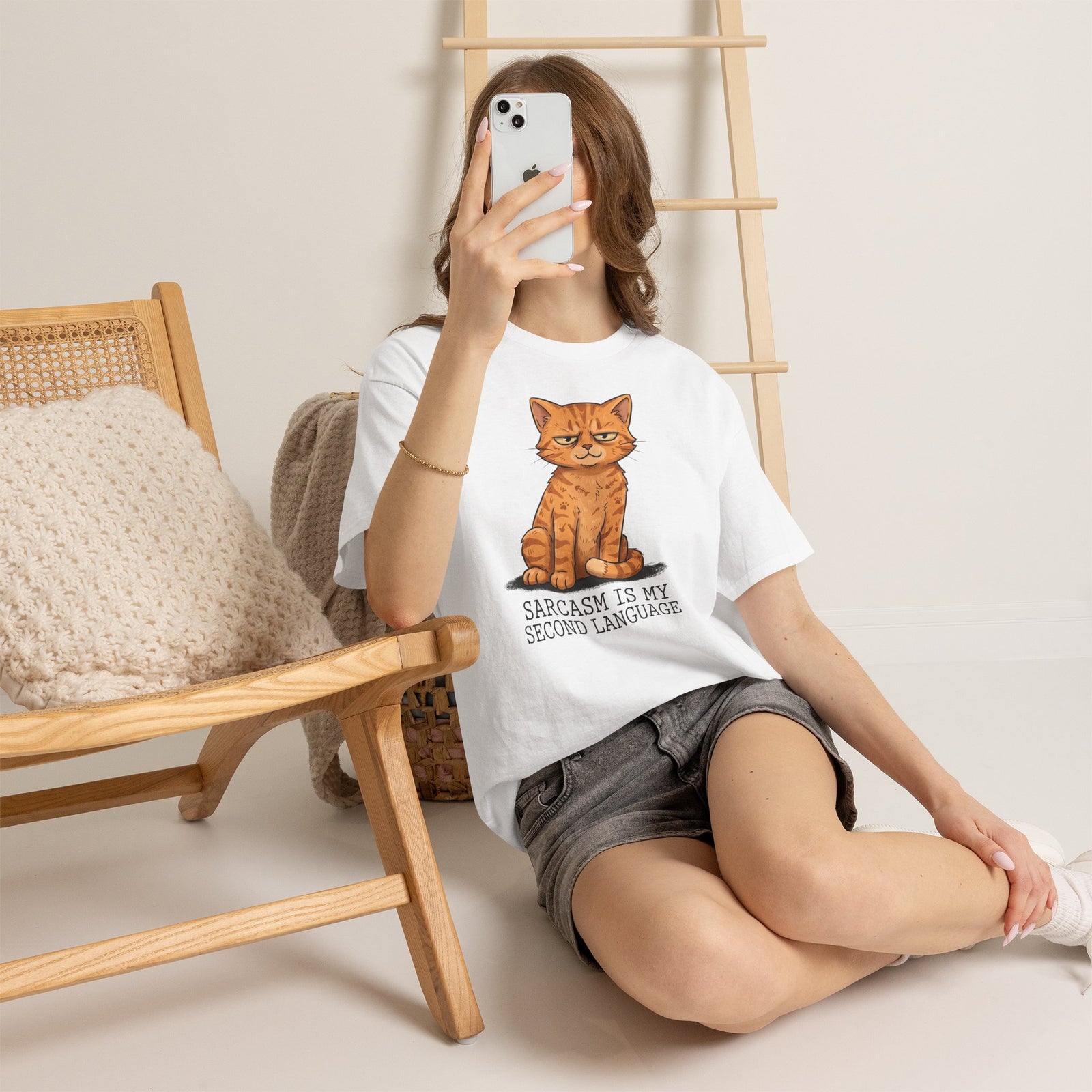 Sarcasm Is My 2nd Language Catitude T-Shirt