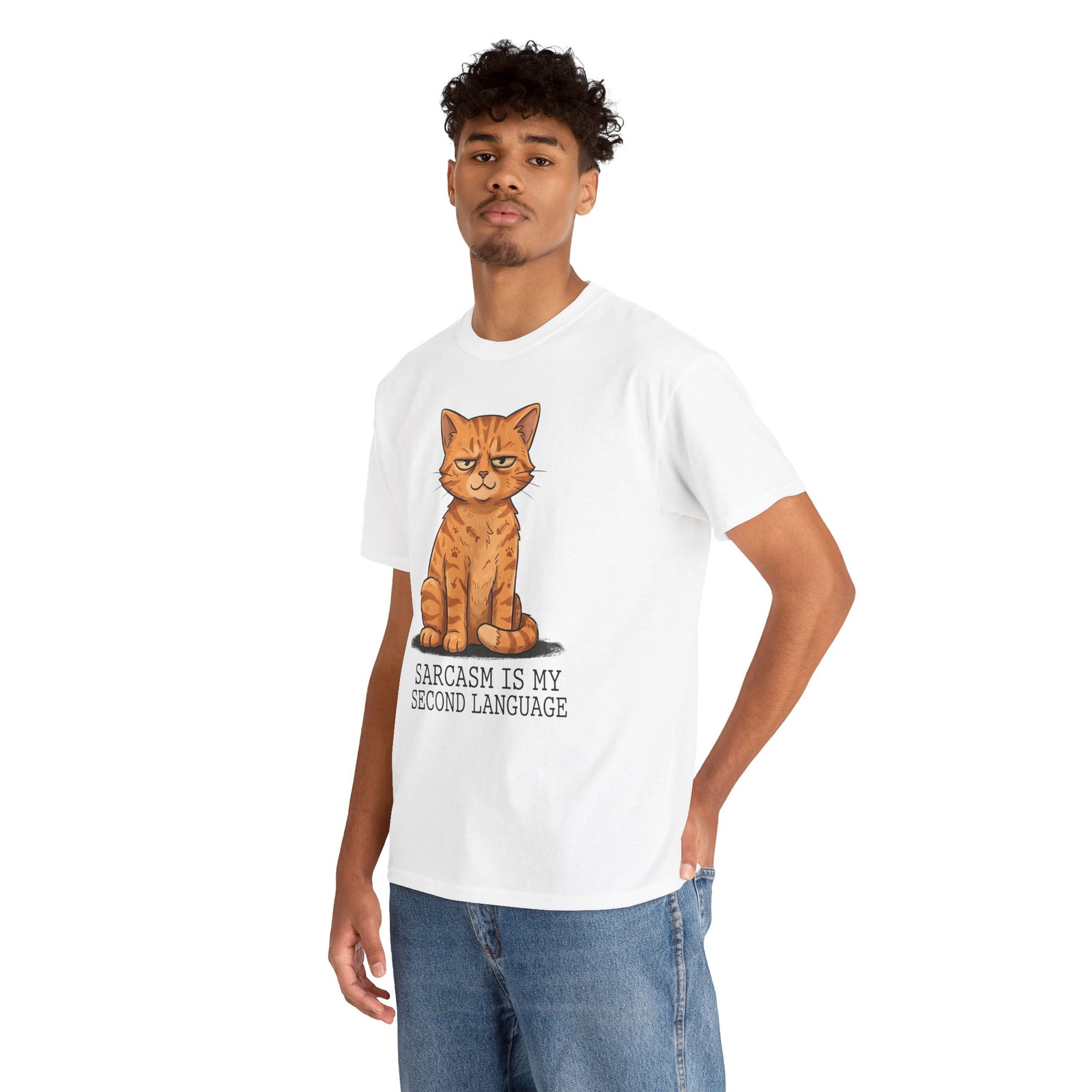 Sarcasm Is My 2nd Language Catitude T-Shirt