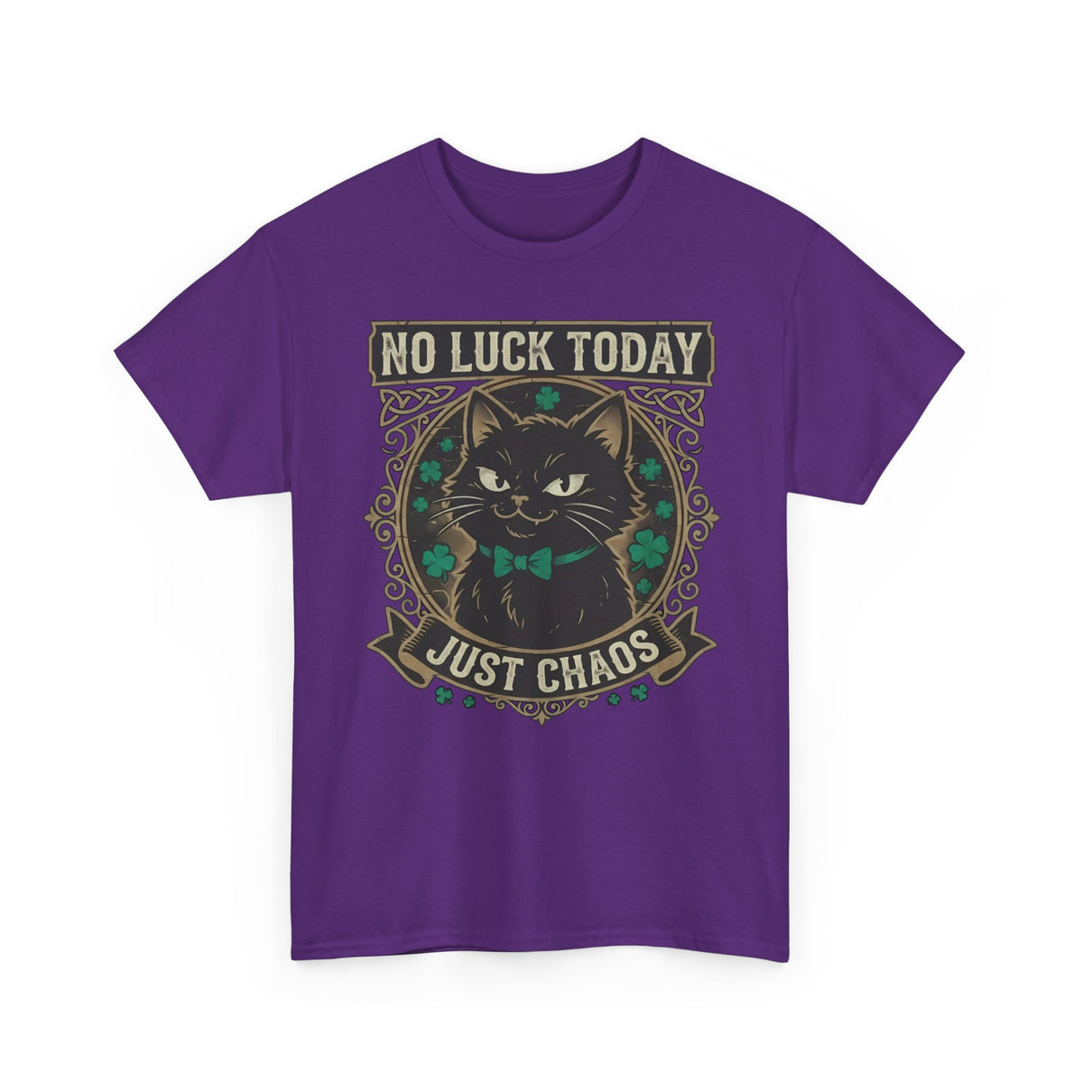 No Luck Today, Just Chaos — Black Cat T-Shirt