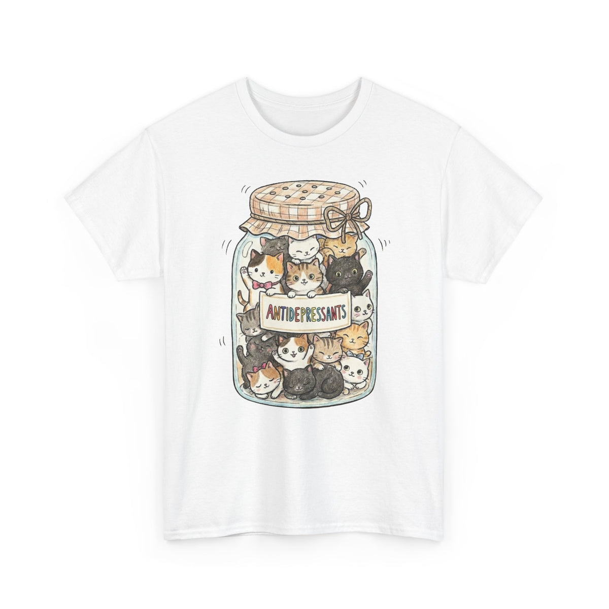 Cats Are My Antidepressants Tee — Funny Cat Lover Shirt