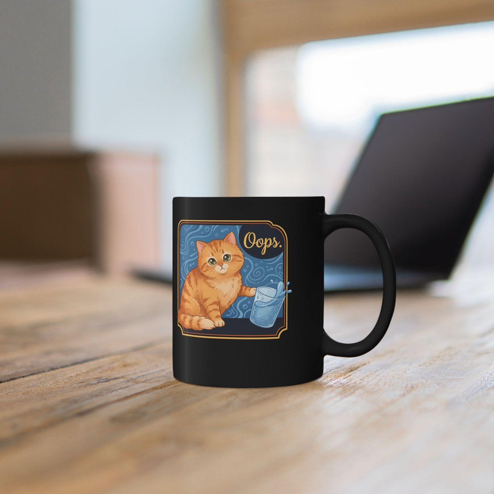 "I Do What I Want" Cat Black Mug Funny Rebellious Cat Mug
