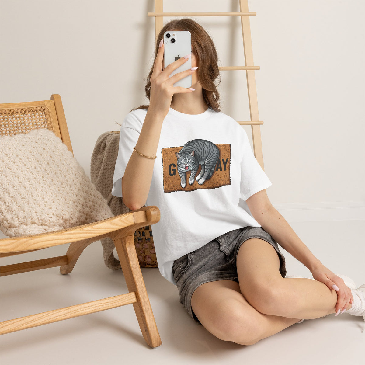Copy of Basic Human Needs Orange Cat T-Shirt — Funny Sarcastic Tabby Tee